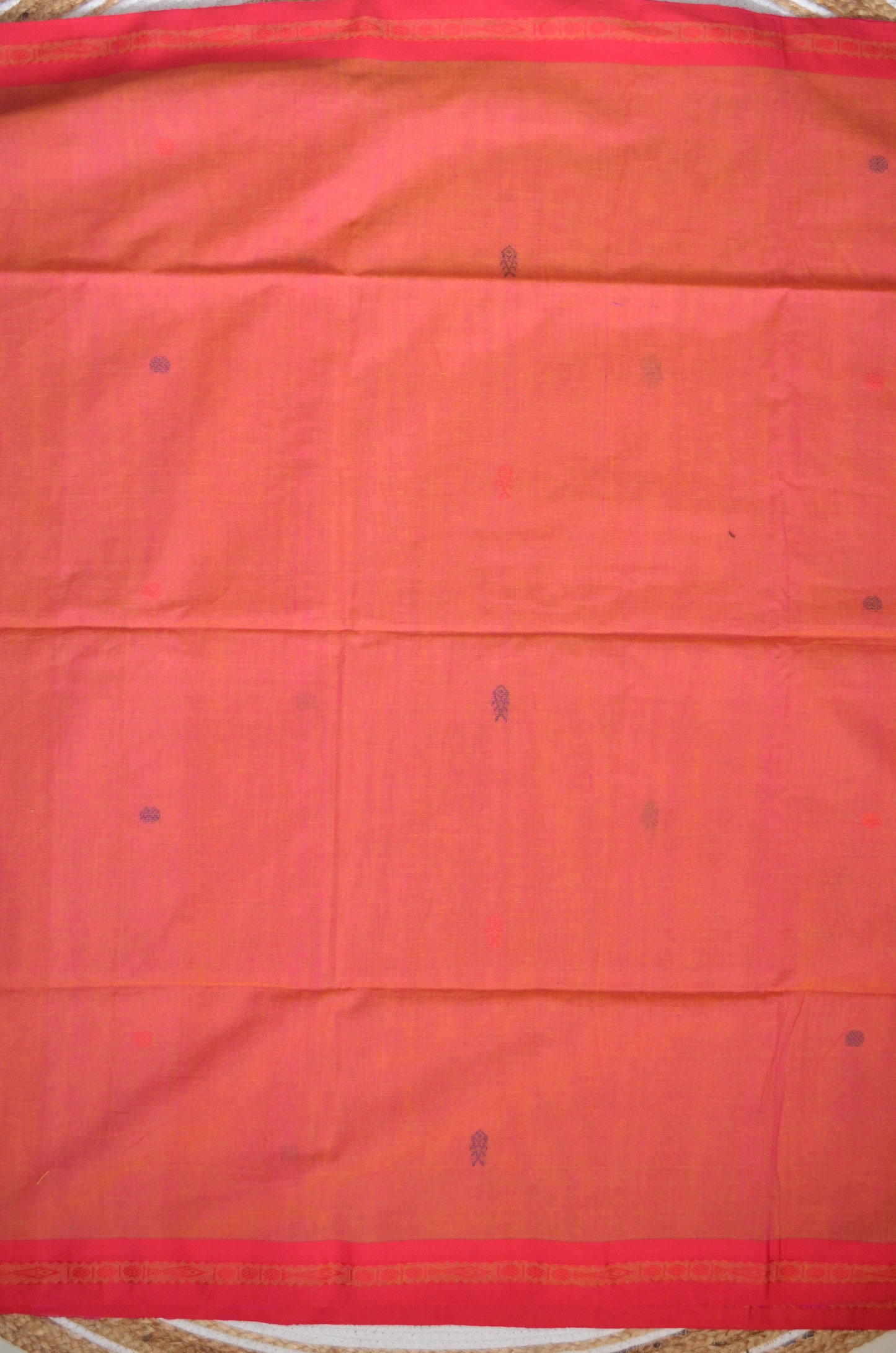 Magenta Buttery Mul Cotton Bengal Muslin Handloom Saree