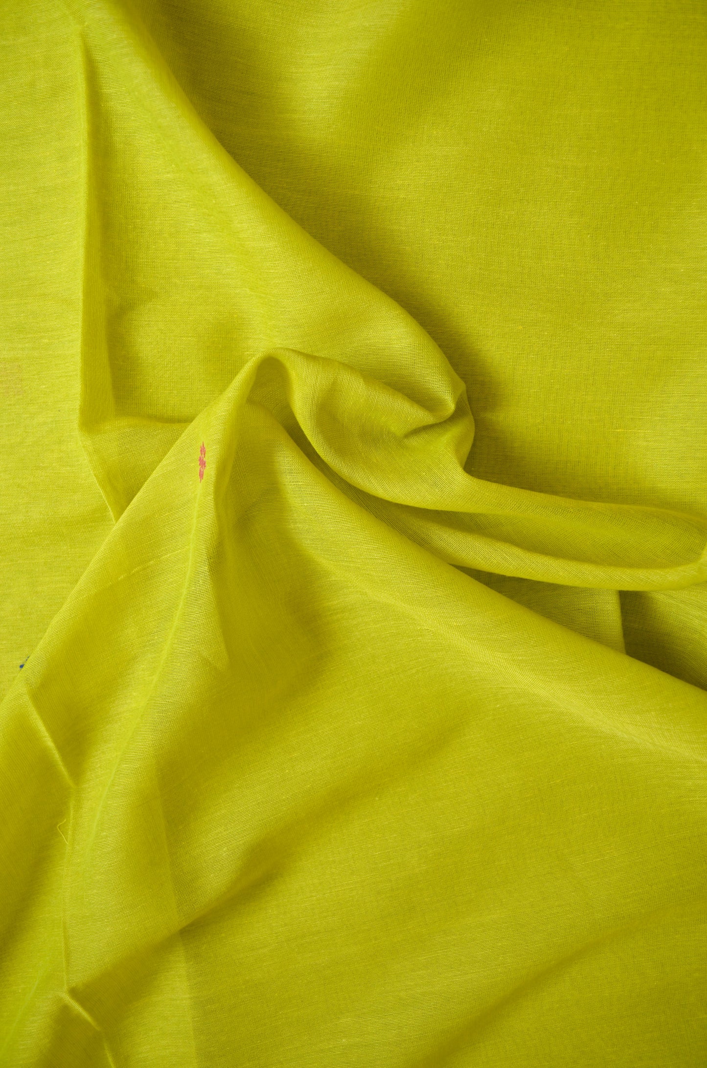Lemon Buttery Mul Cotton Bengal Muslin Handloom Saree