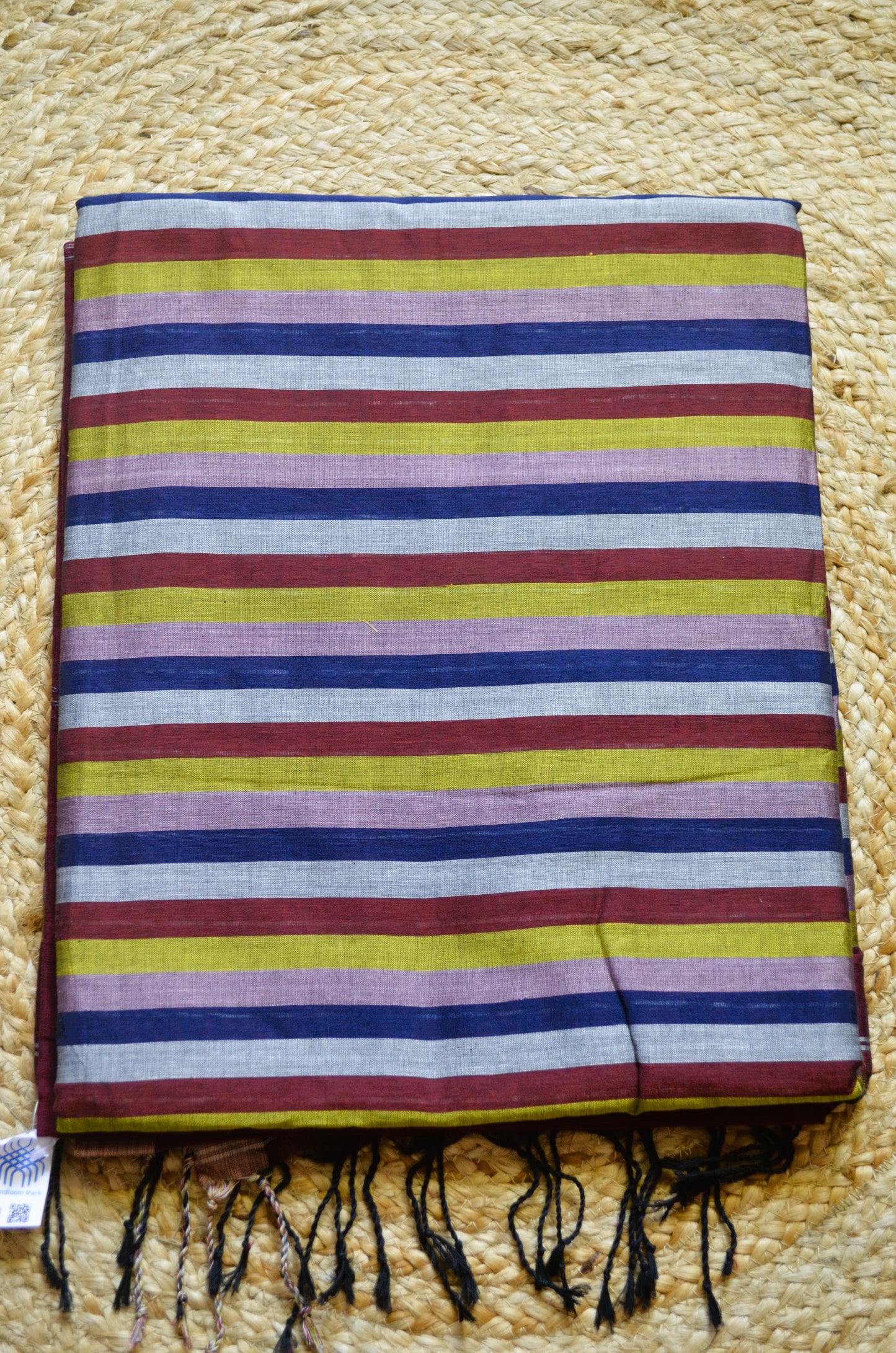 Maroon Buttery Mul Cotton Bengal Muslin Handloom Saree