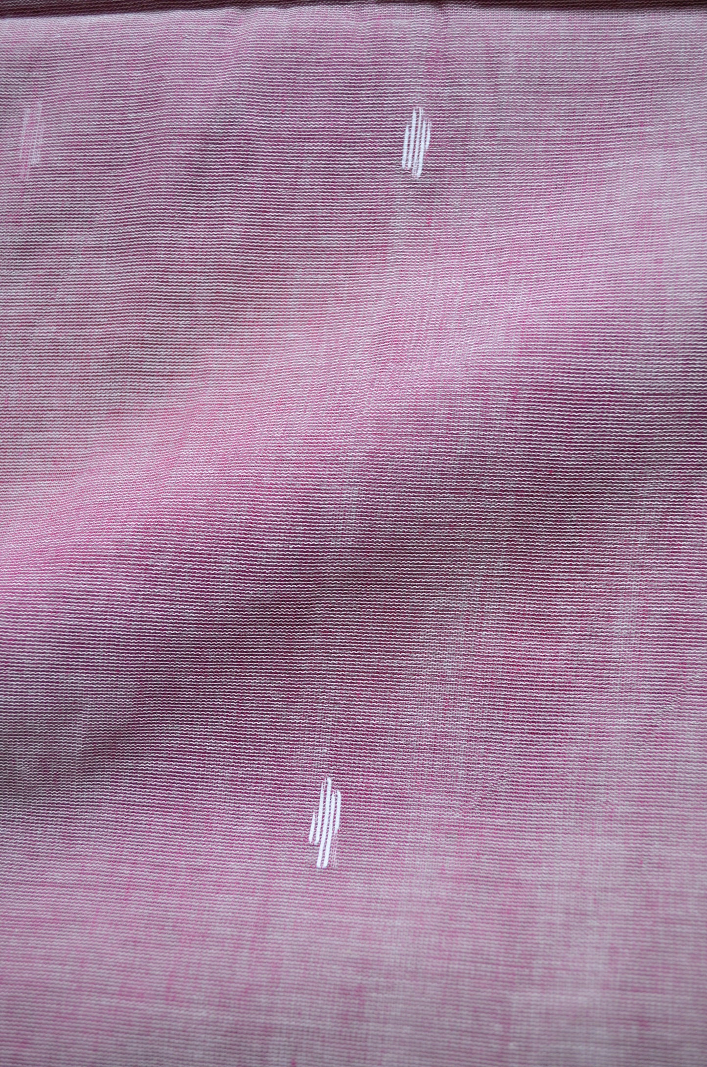 Rouge Buttery Mul Cotton Bengal Muslin Handloom Saree