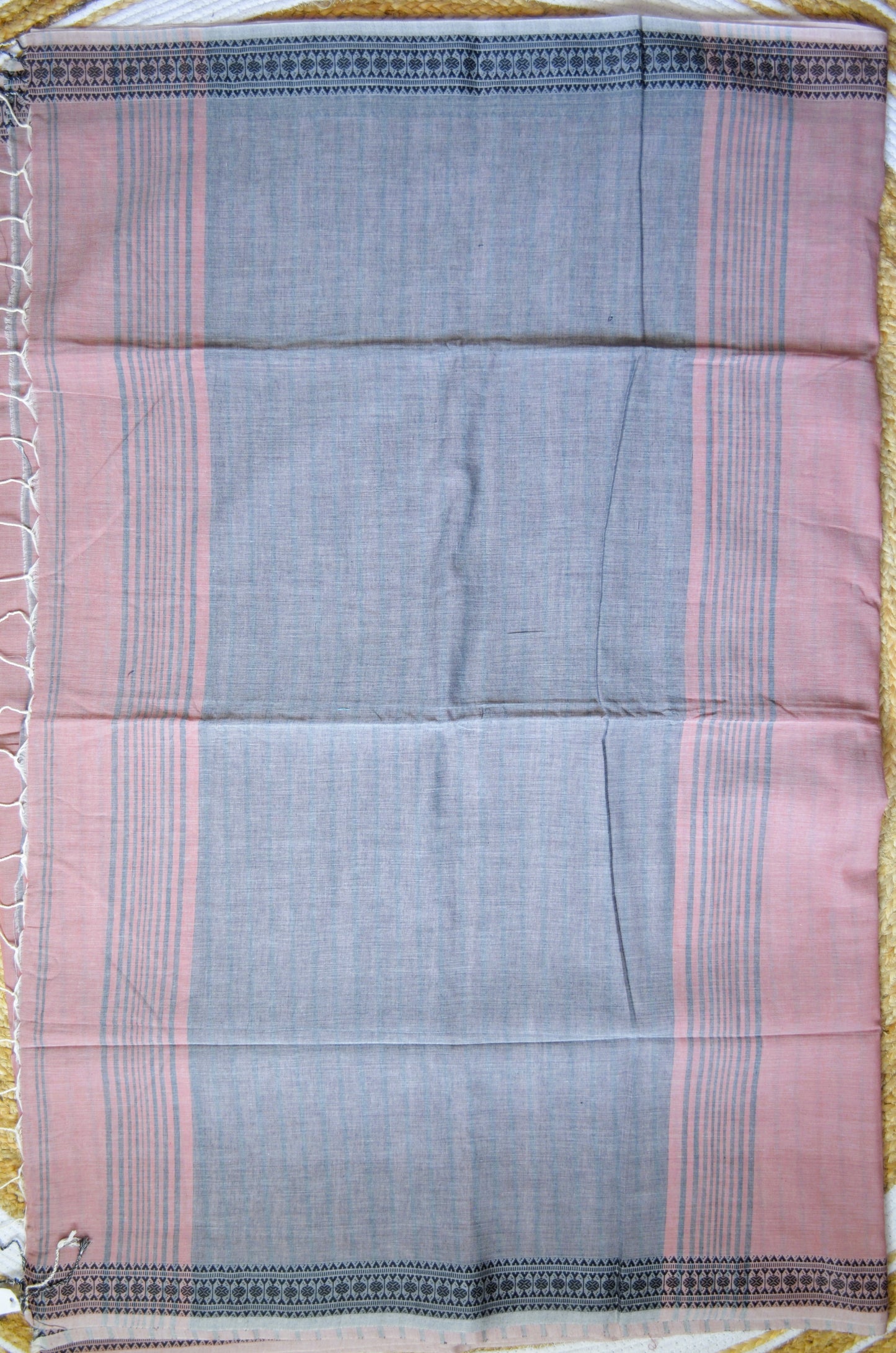 Red Buttery Mul Cotton Bengal Muslin Handloom Saree