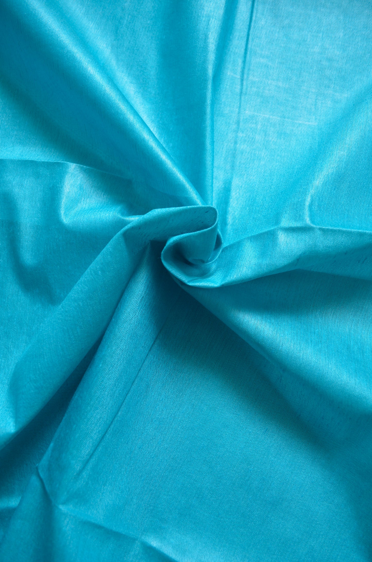 Teal Vegan Tussar Silk Handloom Saree