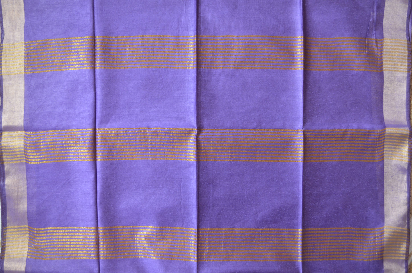 Purple Vegan Tussar Silk Handloom Saree