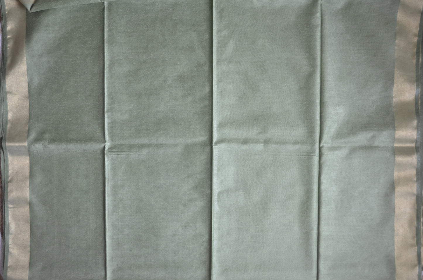 Olive Vegan Tussar Silk Handloom Saree