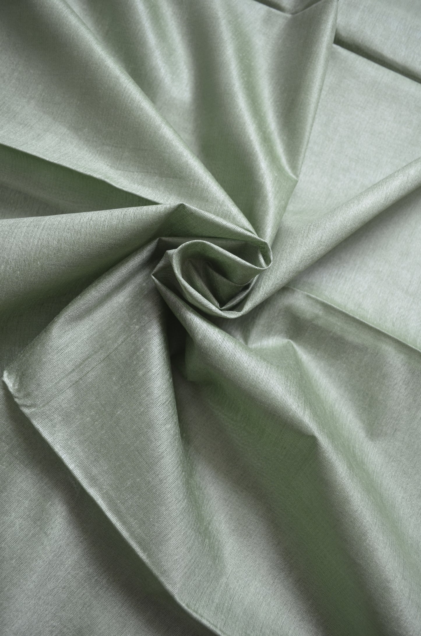 Olive Vegan Tussar Silk Handloom Saree