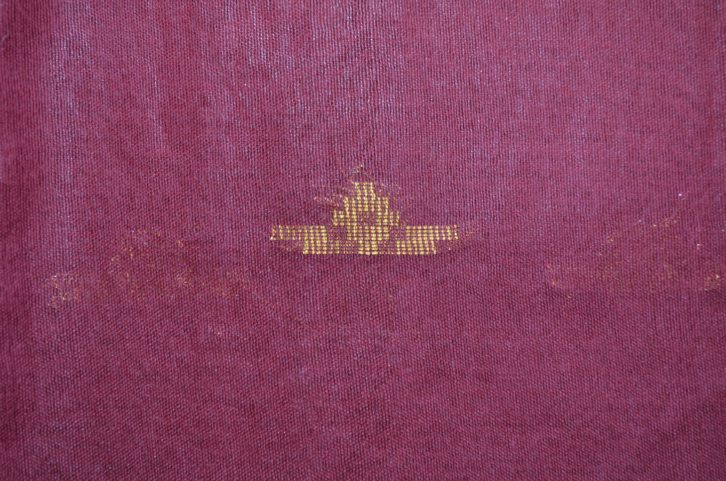 Maroon Contemporary Zari Work Vegan Silk Handloom Saree