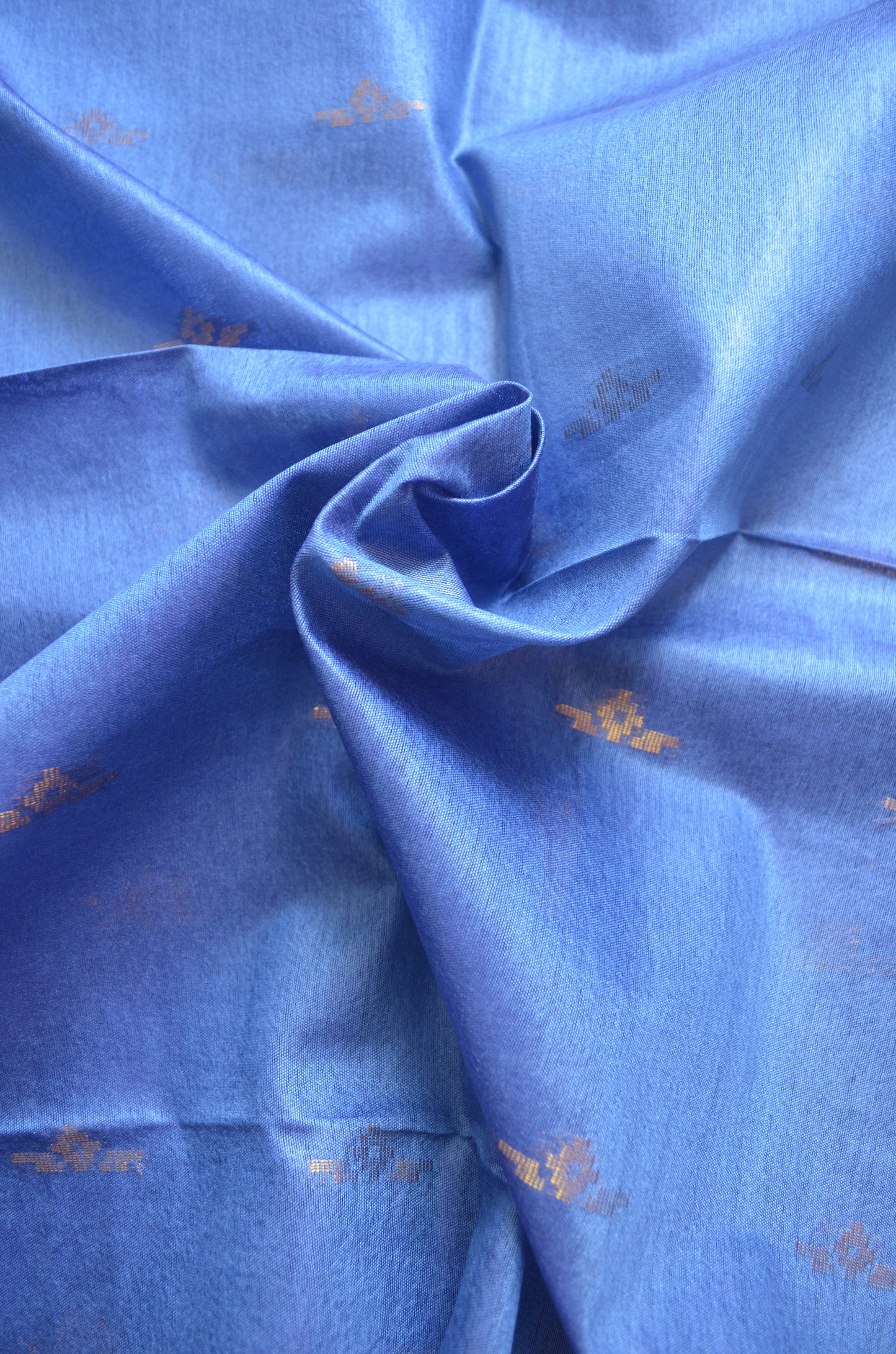 Indigo Contemporary Zari Work Vegan Silk Handloom Saree