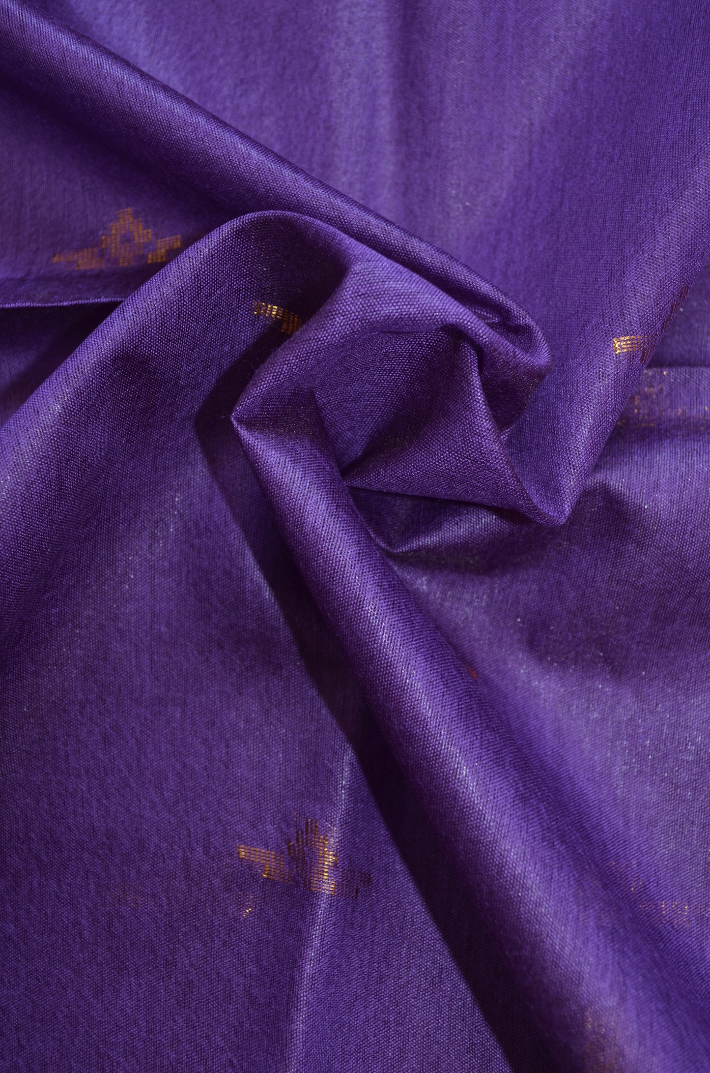 Purple Contemporary Zari Work Vegan Silk Handloom Saree