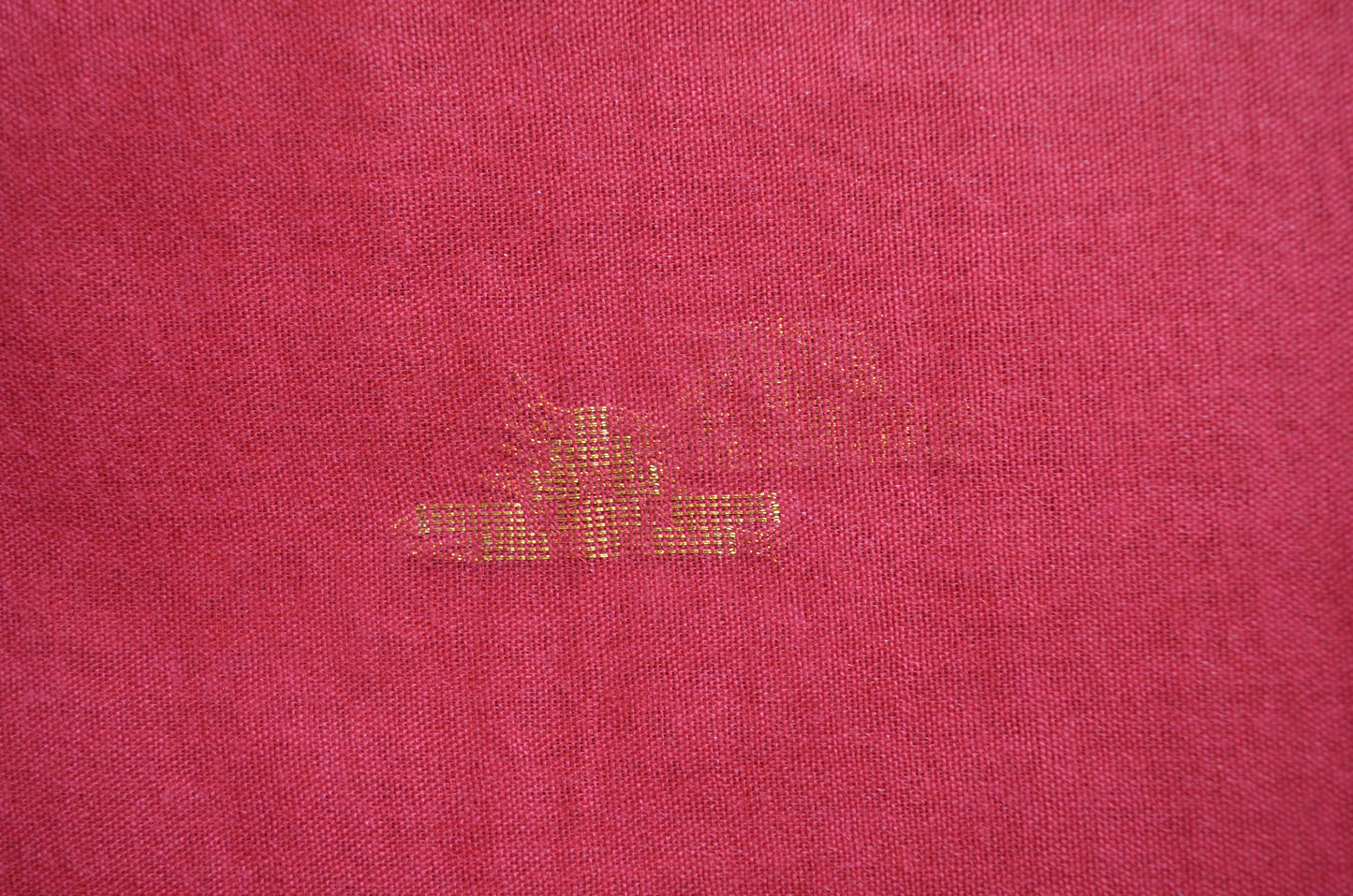 Red Contemporary Zari Work Vegan Silk Handloom Saree