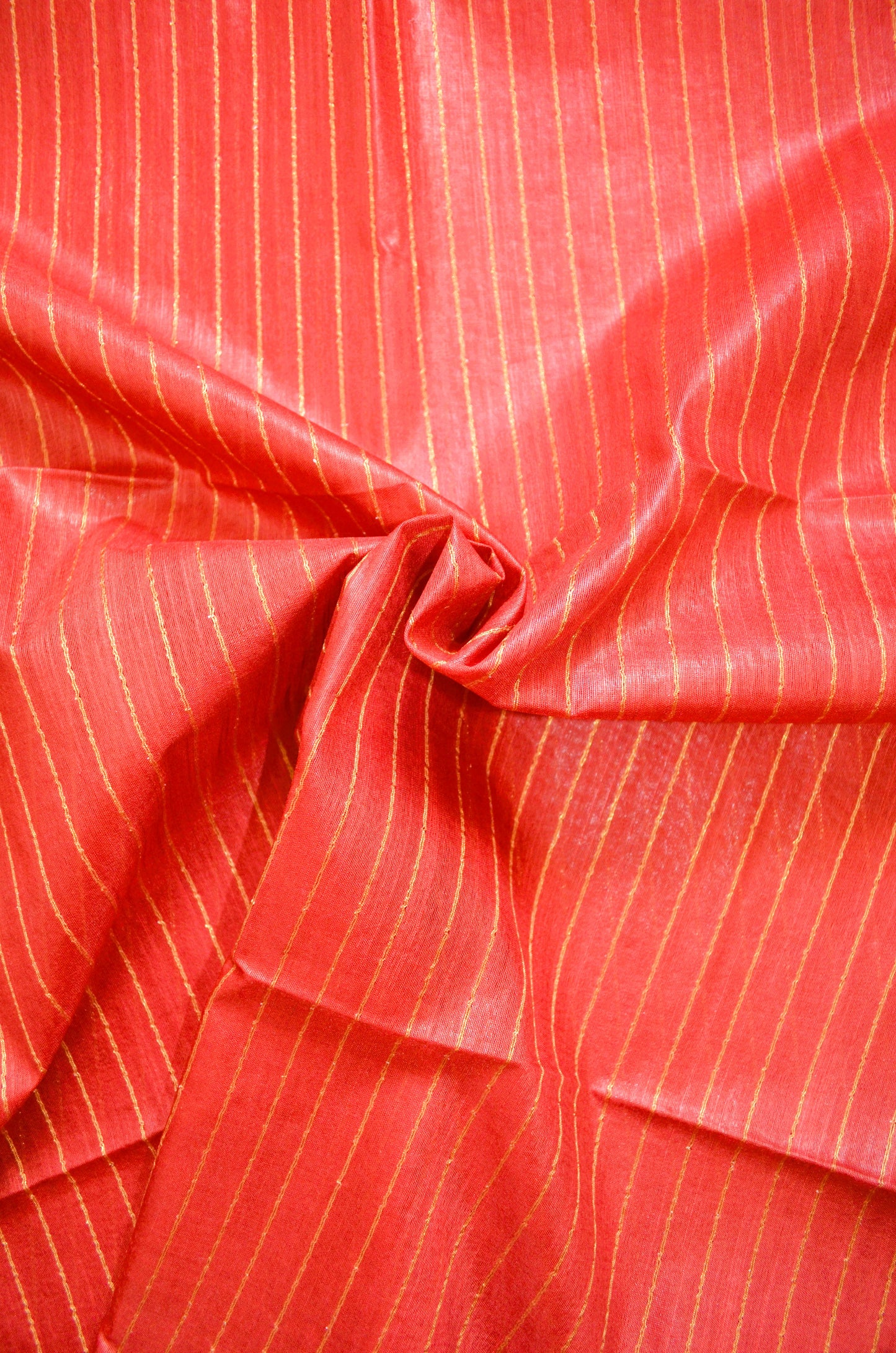 Rust Steel Tussar Vegan Silk Handloom Saree