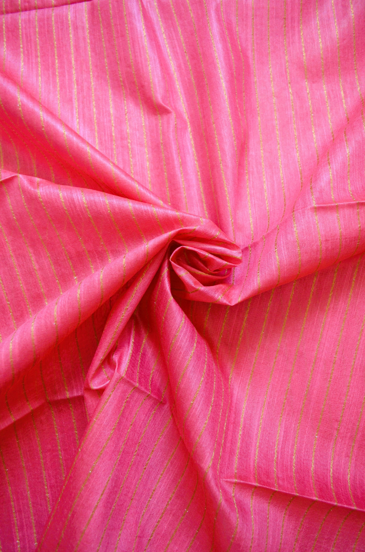 Pink Navy Tussar Vegan Silk Handloom Saree
