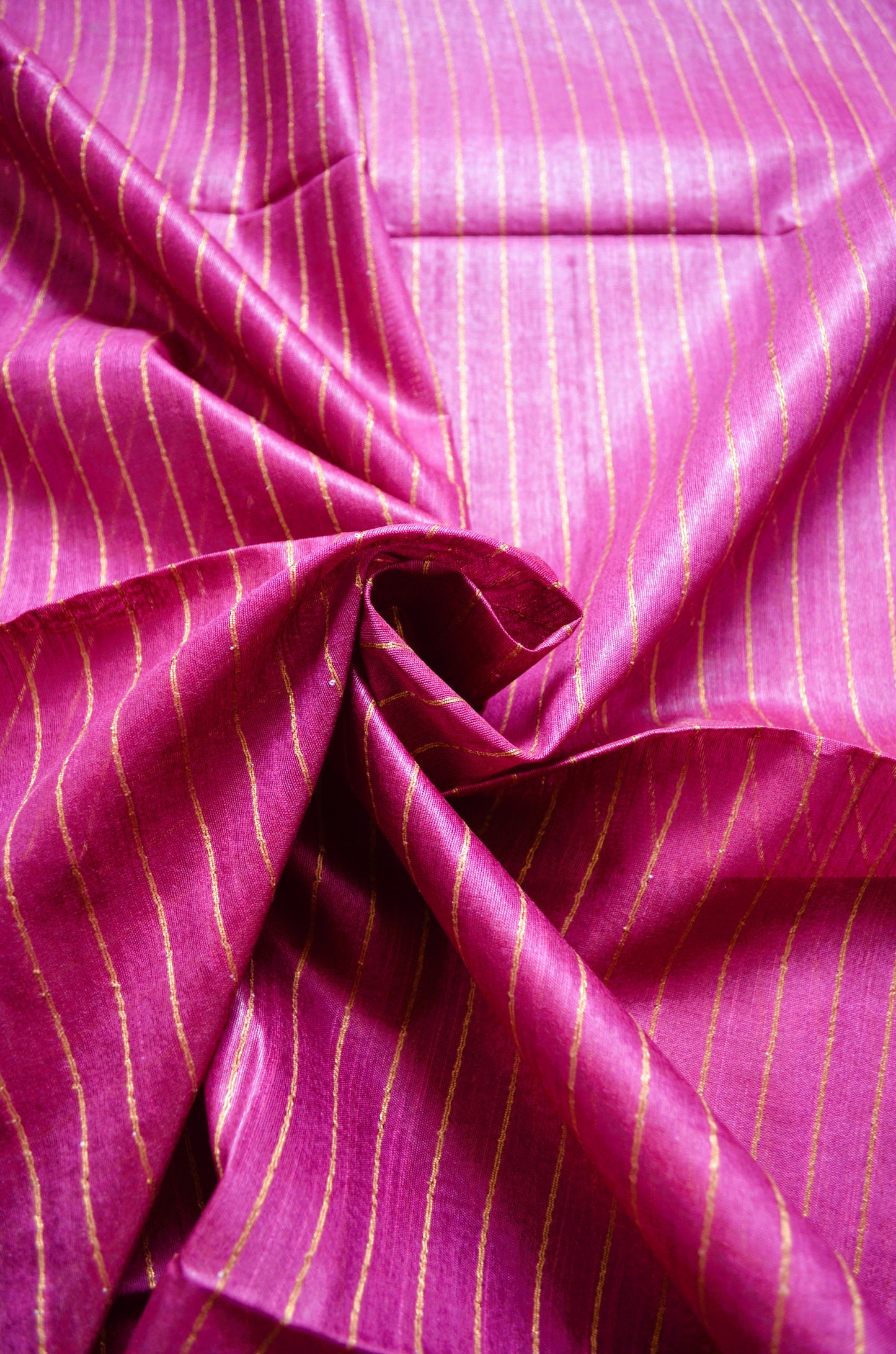 Magenta Green Tussar Vegan Silk Handloom Saree