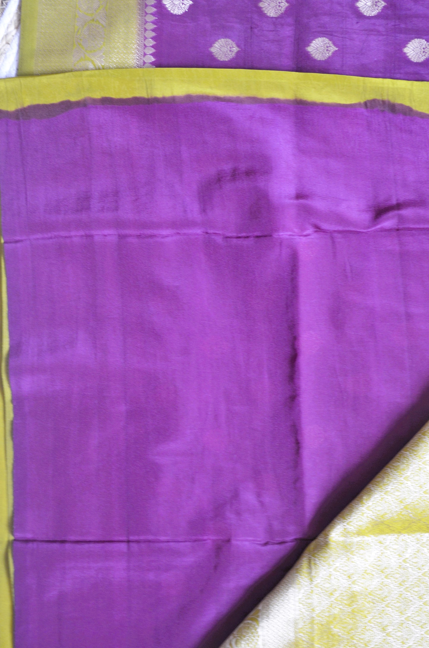 Purple Banarasi Zari Silk Saree