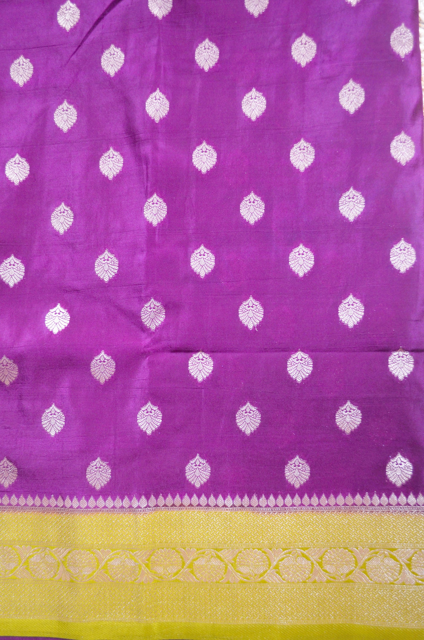 Purple Banarasi Zari Silk Saree