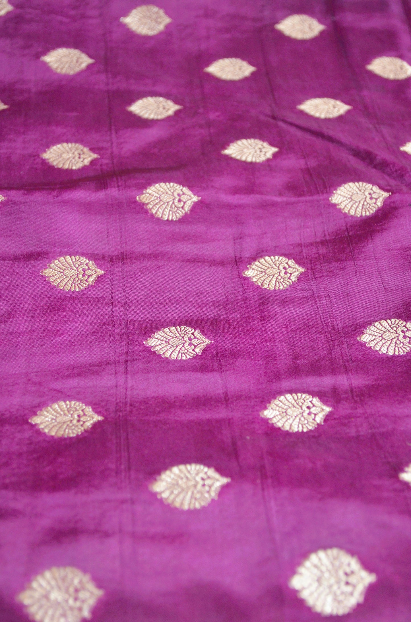 Purple Banarasi Zari Silk Saree