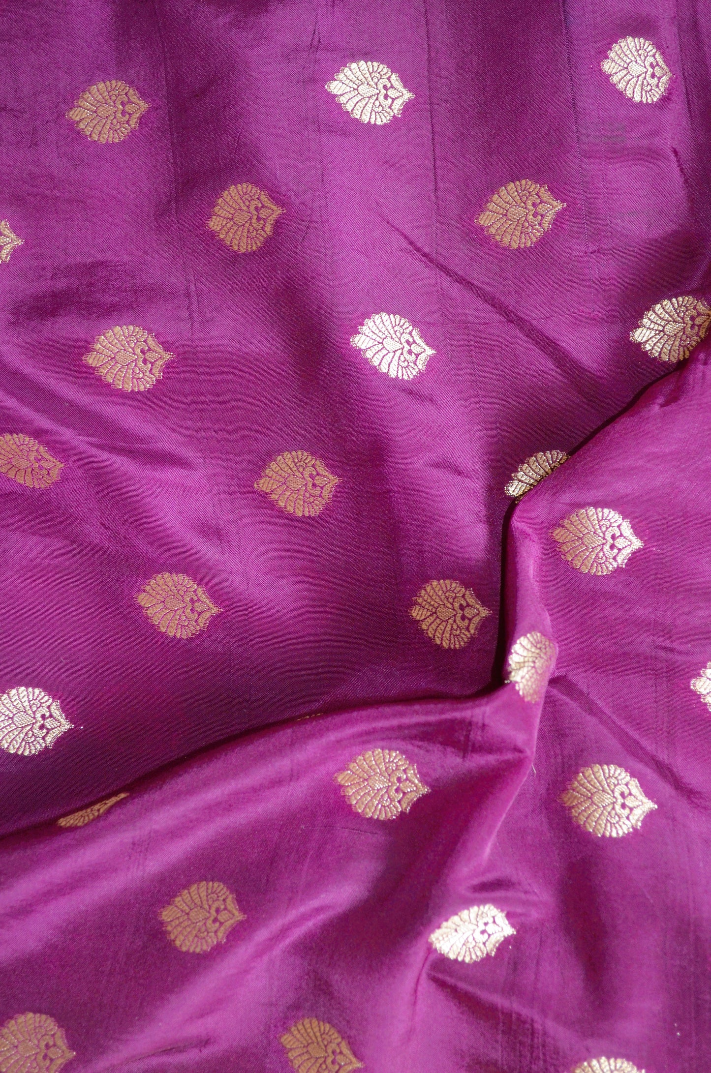 Purple Banarasi Zari Silk Saree