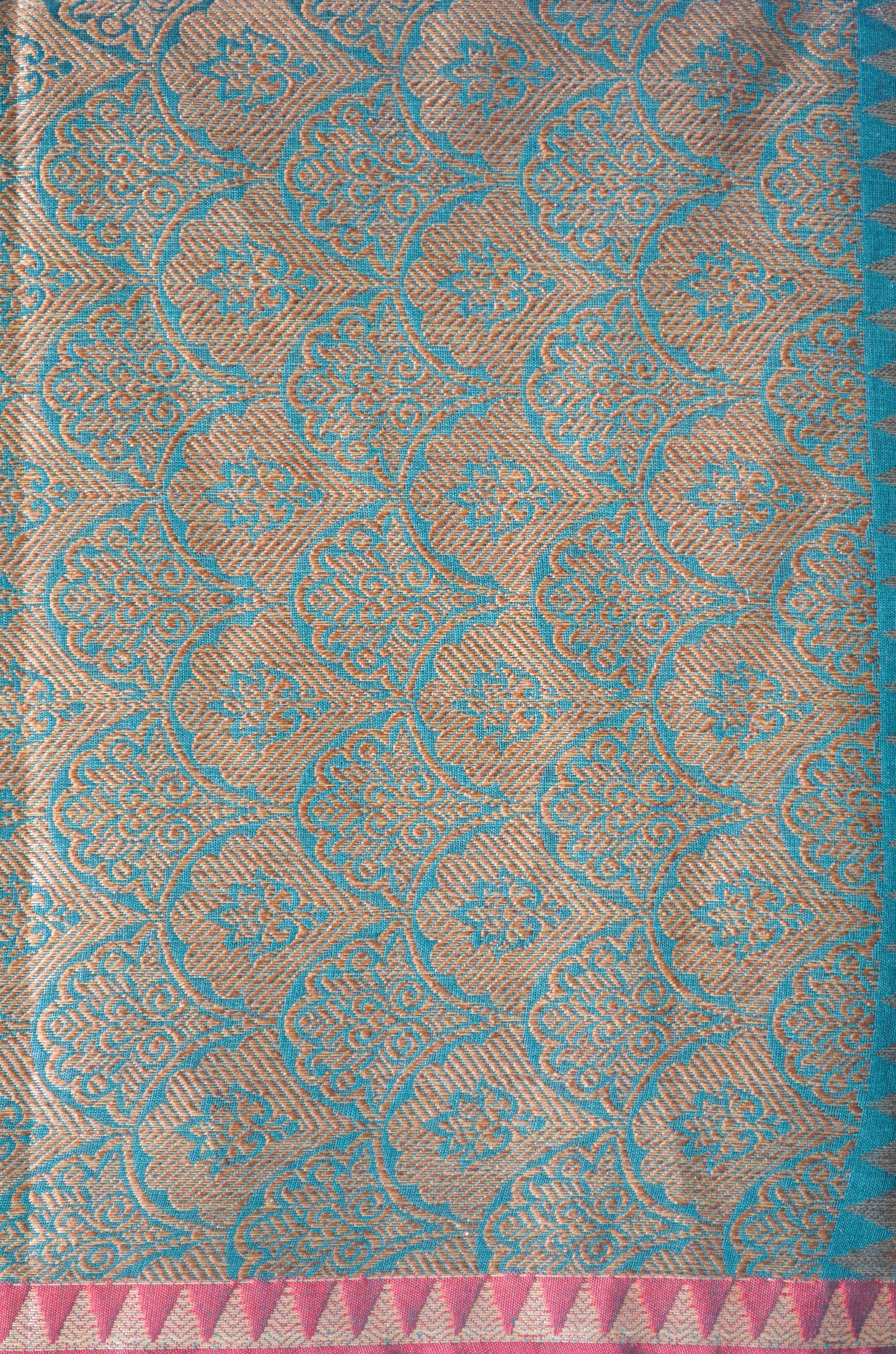 Jungle Green Banarasi Silk Cotton Saree