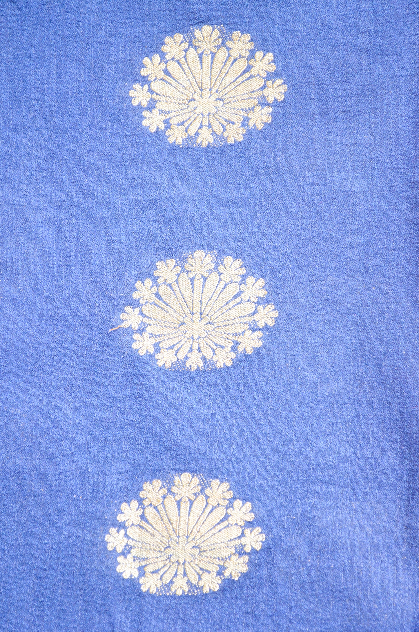 Navy Blue Banarasi Zari Crepe Silk Saree
