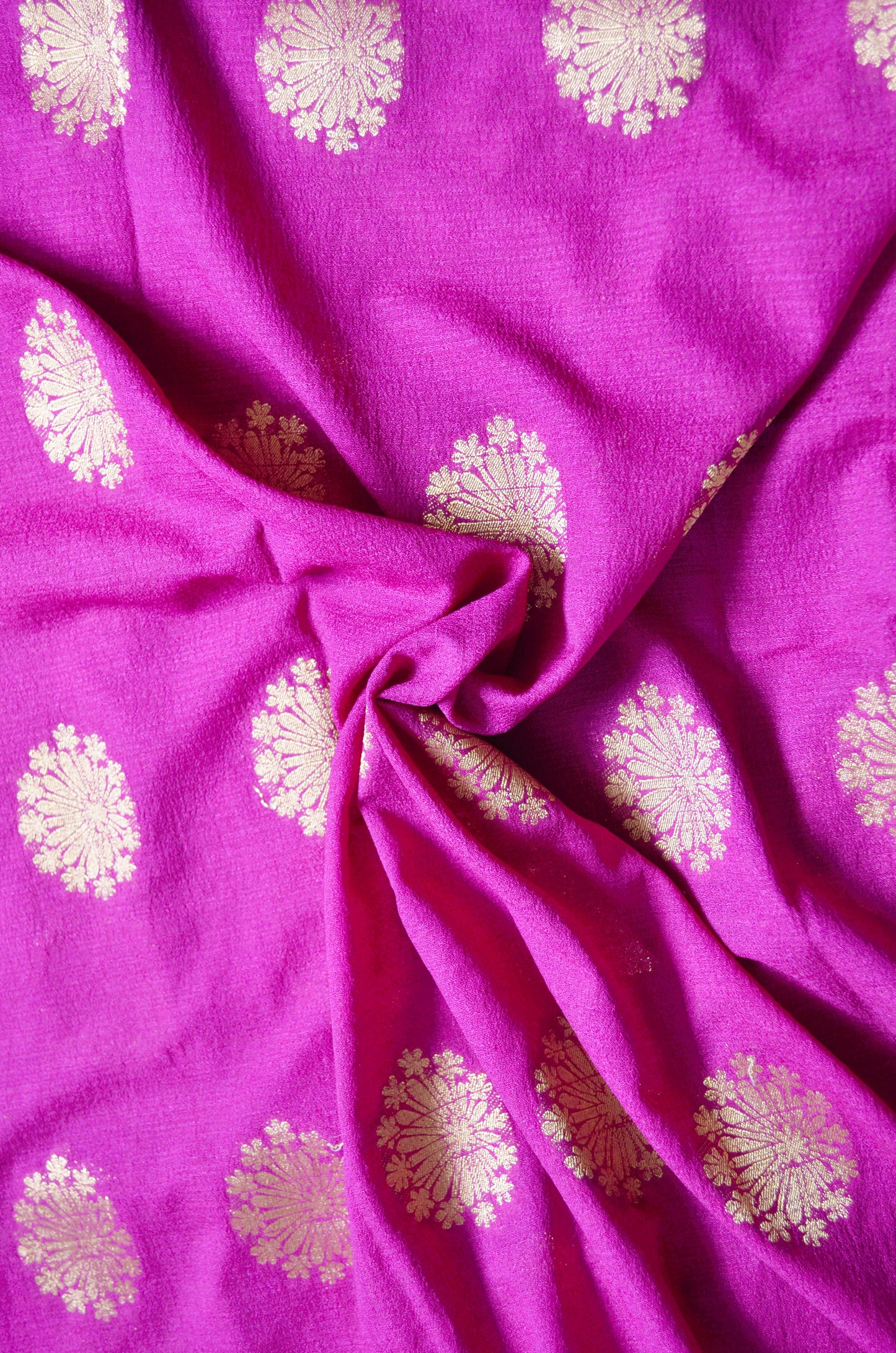 Purple Banarasi Zari Crepe Silk Saree