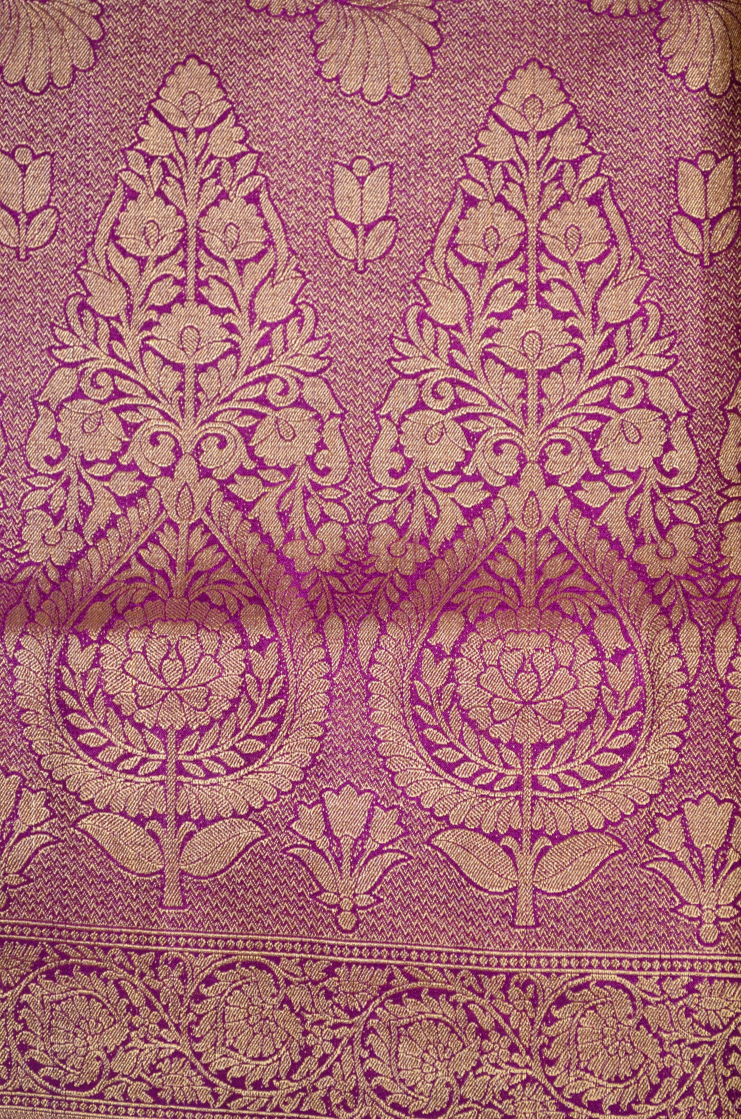 Seafoam Banarasi Zari Crepe Silk Saree