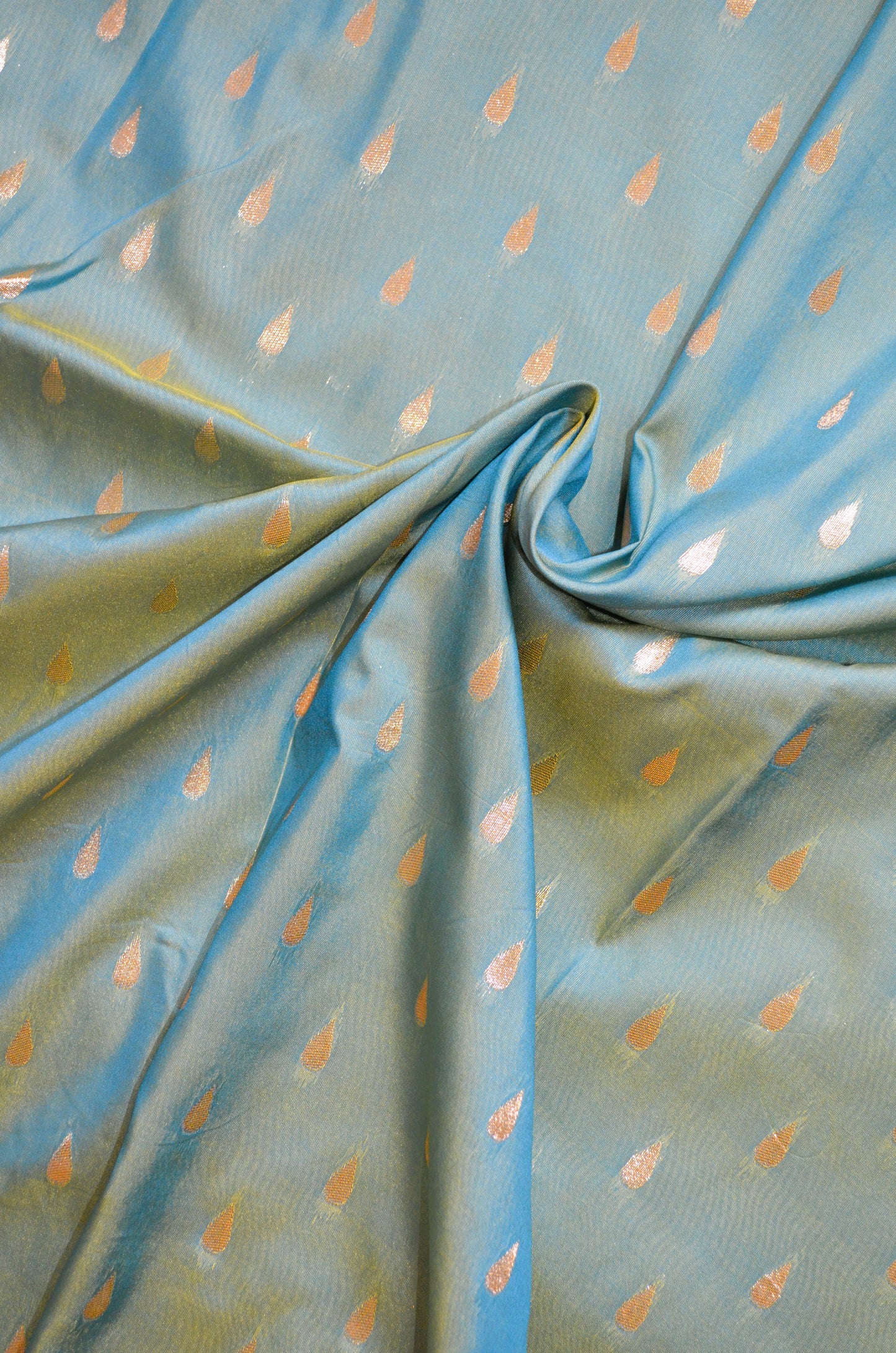 Sea Green Banarasi Silk Saree