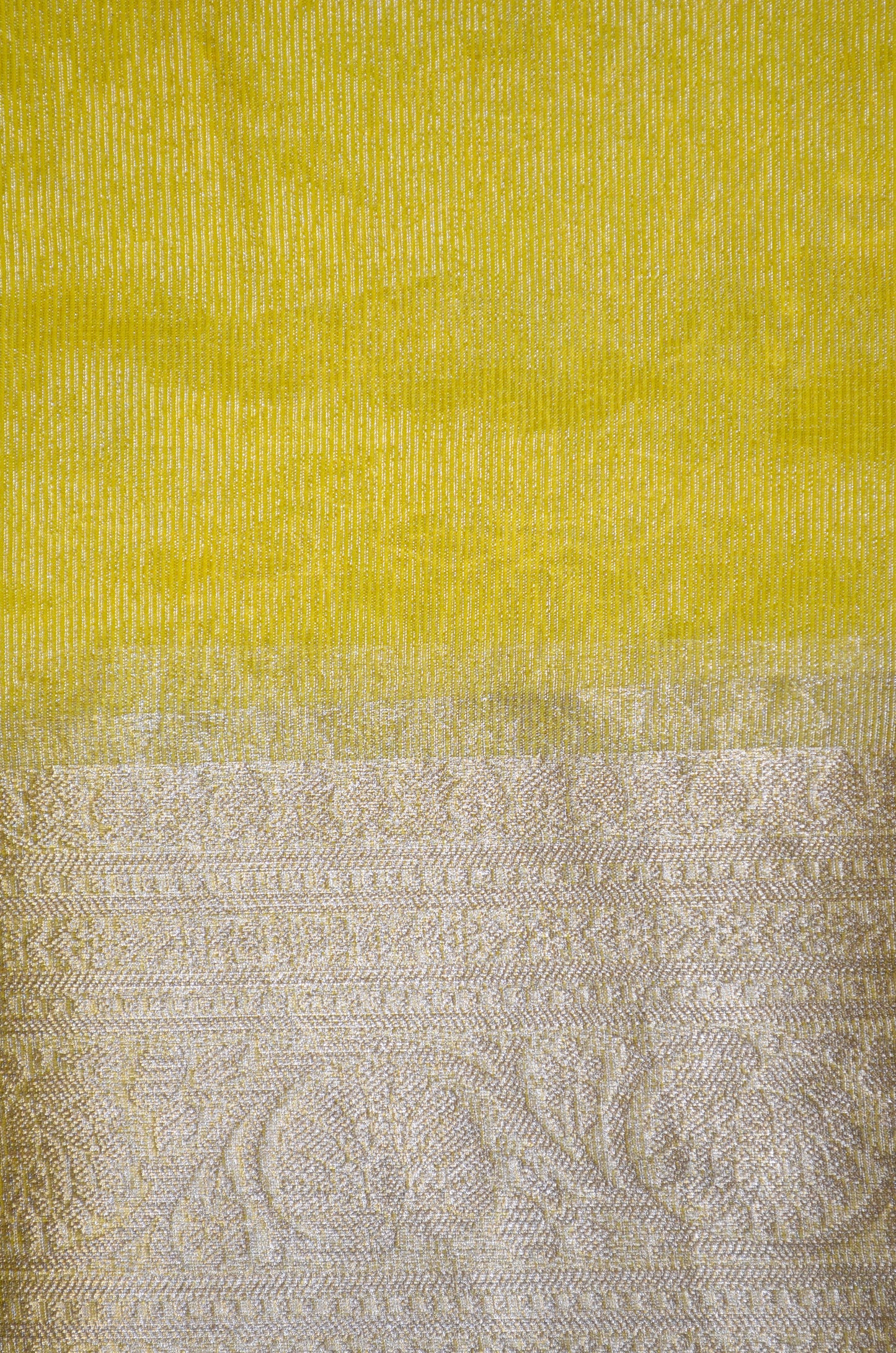 Yellow Embriodered Chikankari Saree