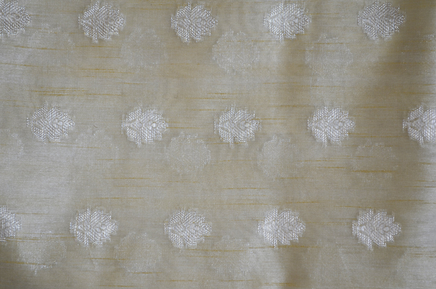 Beige Woven Banarasi Zari Tissue Silk Saree