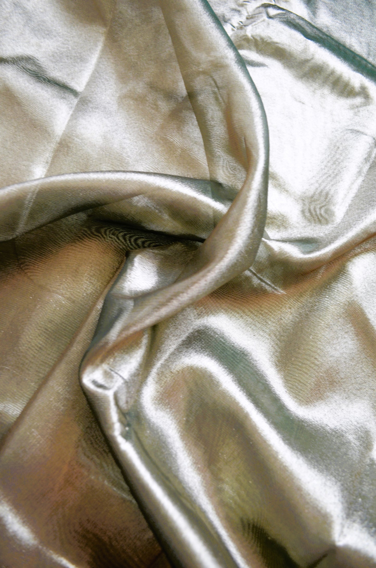 Black Plain Banarasi Tissue Silk Saree