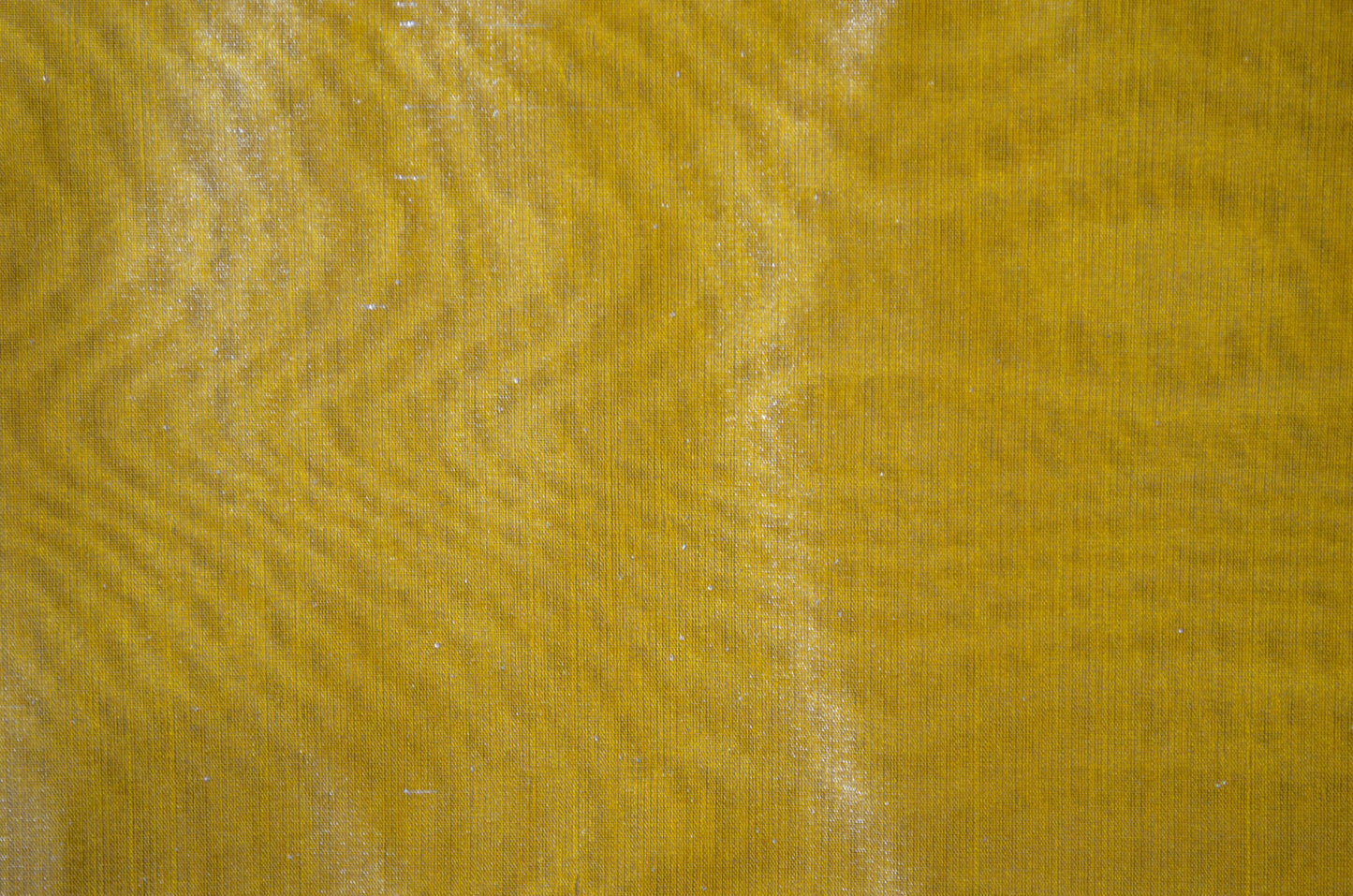 Yellow Plain Banarasi Tissue Silk Saree