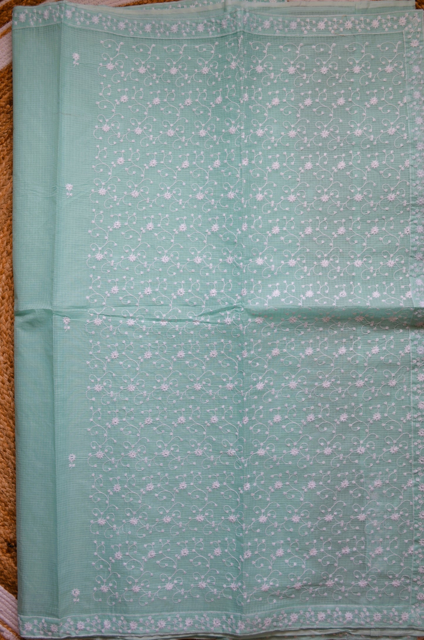 Forever Classics - Chikankari on Kota fabric