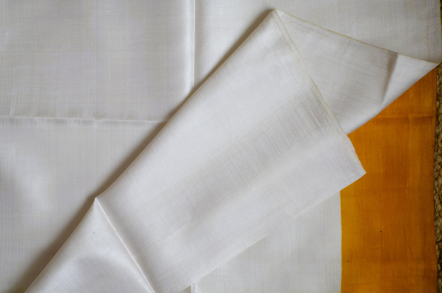 Black White Katan Pure Silk Handloom Saree with Block Prints