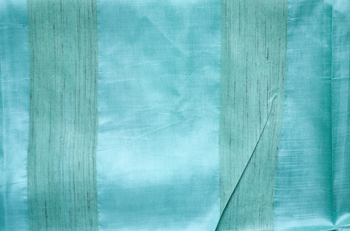 Sea Green Katan Handpainted Pure Silk Handloom Saree