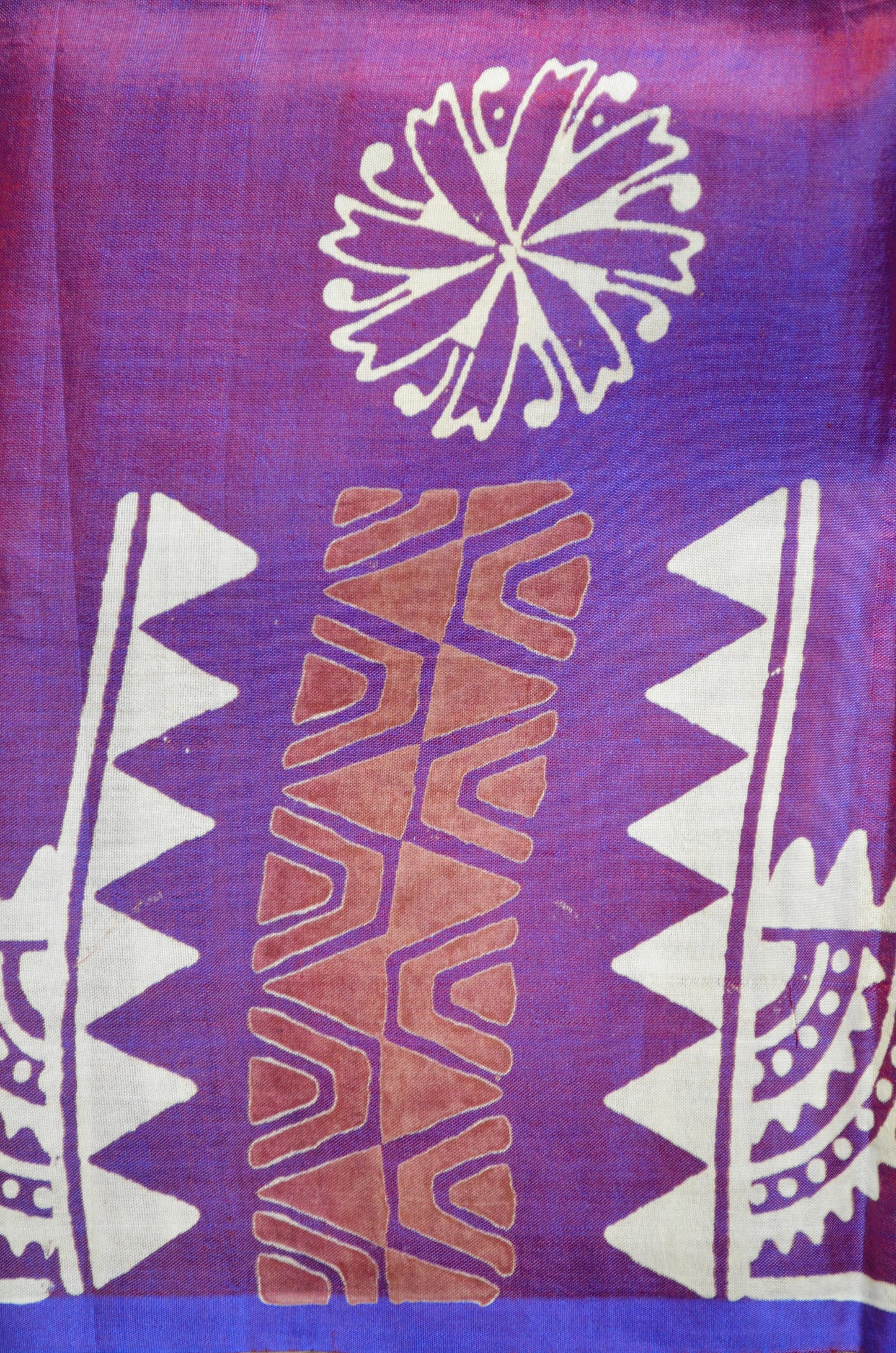 Purple Dual Tone Pure Silk Sonamukhi Handloom Saree