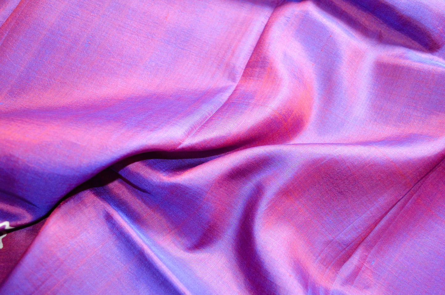 Purple Dual Tone Pure Silk Sonamukhi Handloom Saree