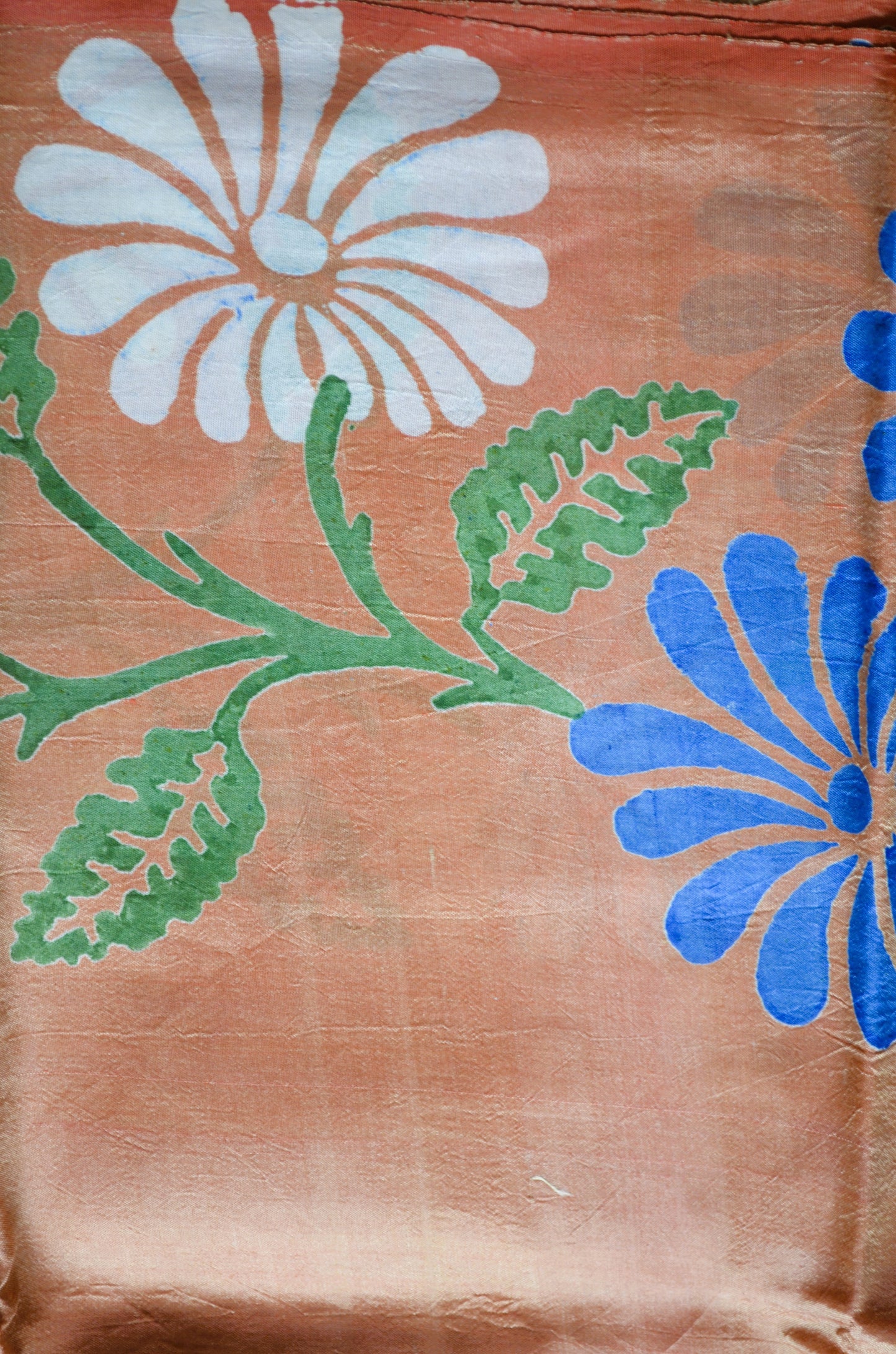 Orange Dual Tone Pure Silk Sonamukhi Handloom Saree