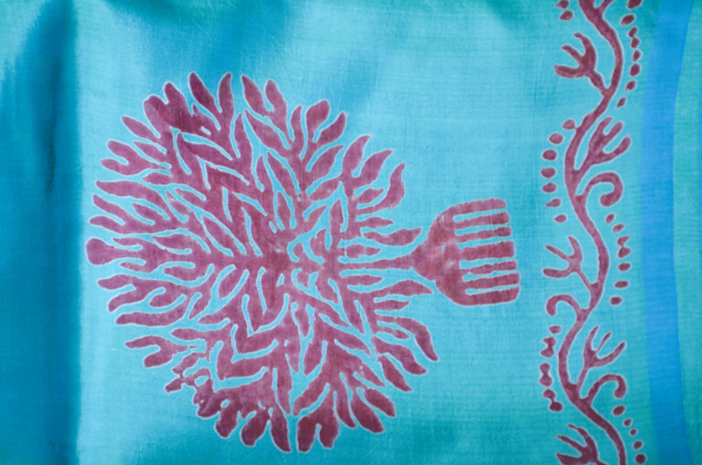 Sea Green Dual Tone Pure Silk Sonamukhi Handloom Saree