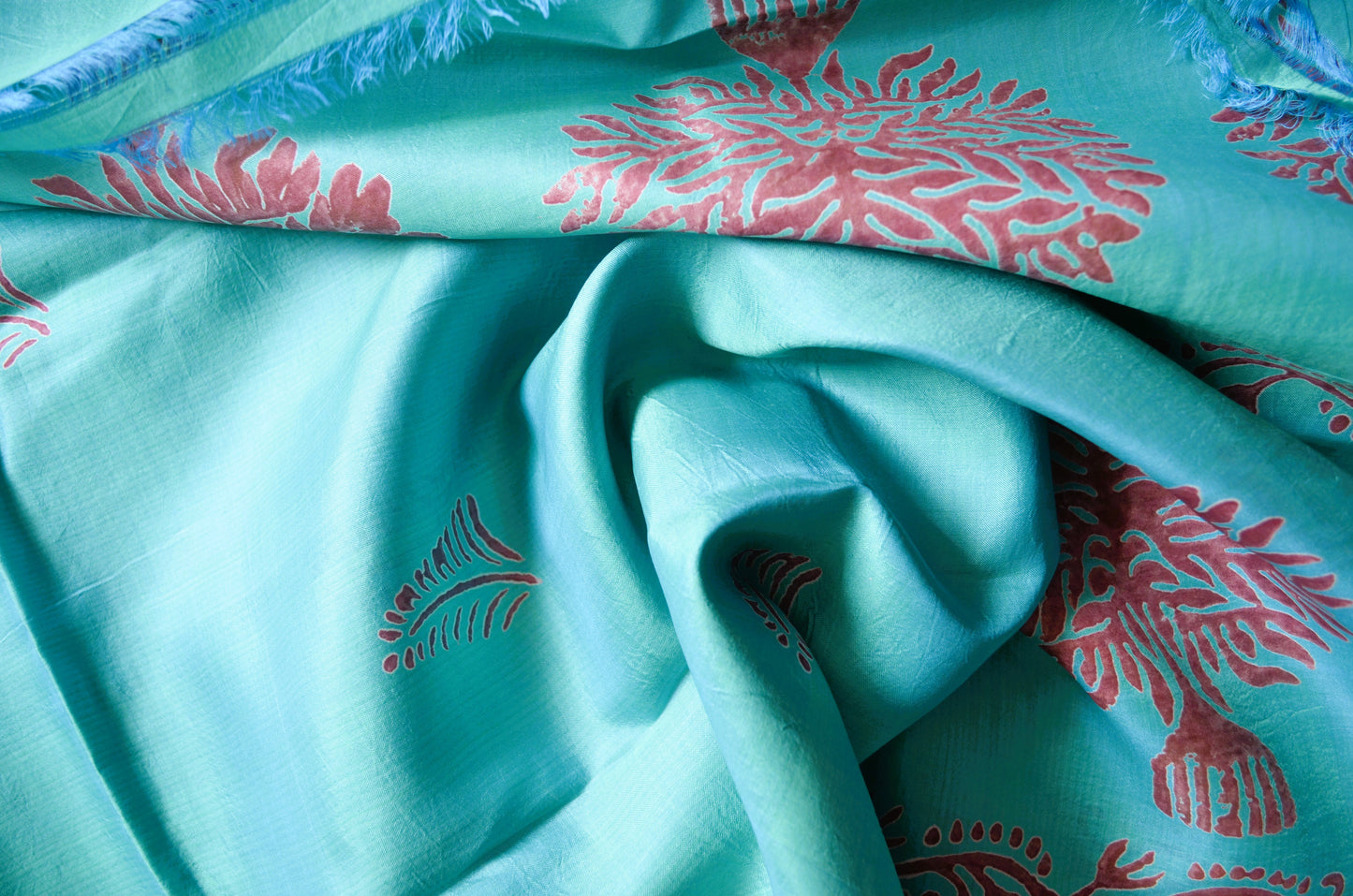 Sea Green Dual Tone Pure Silk Sonamukhi Handloom Saree