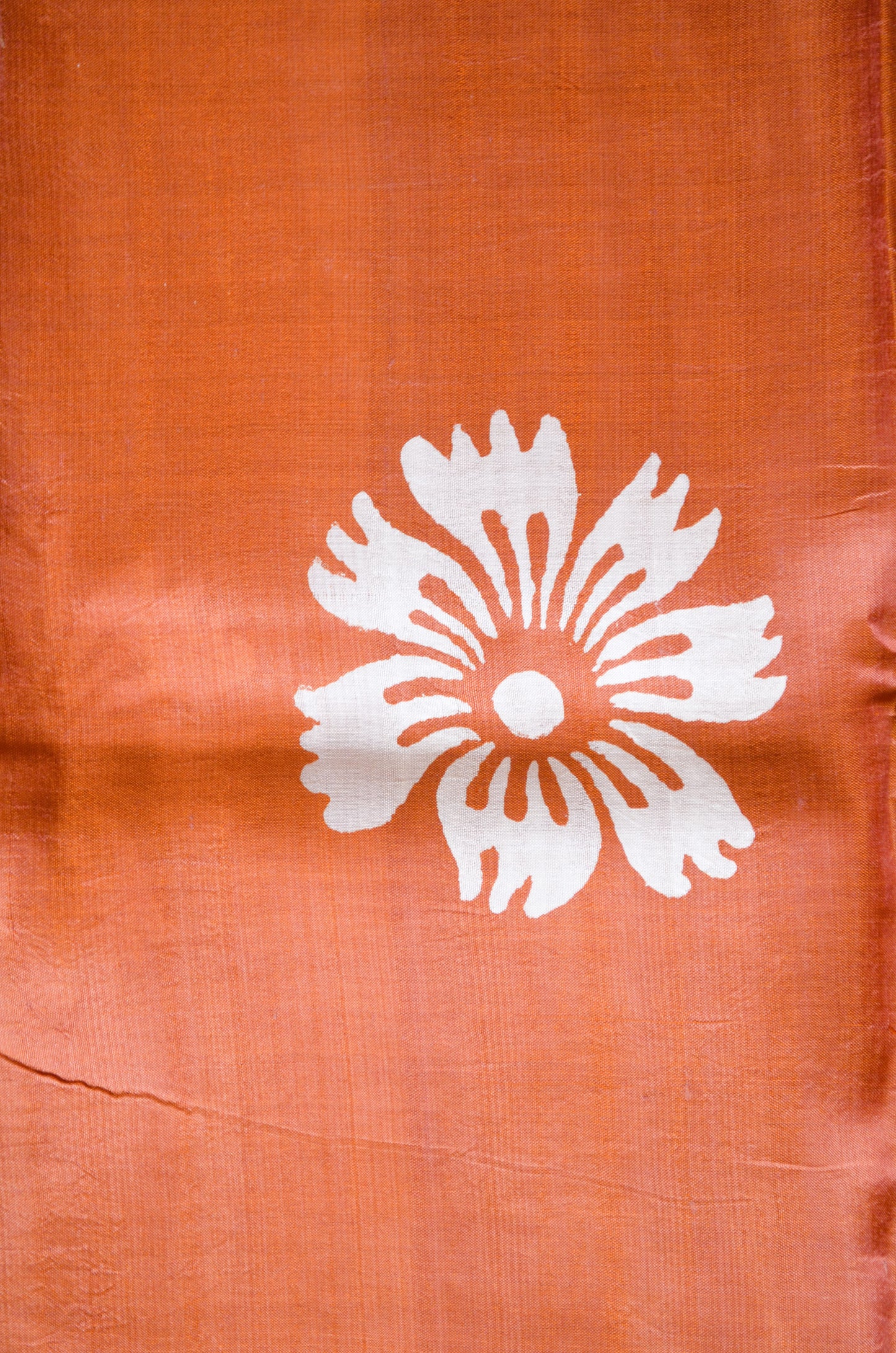 Rust Dual Tone Pure Silk Sonamukhi Handloom Saree