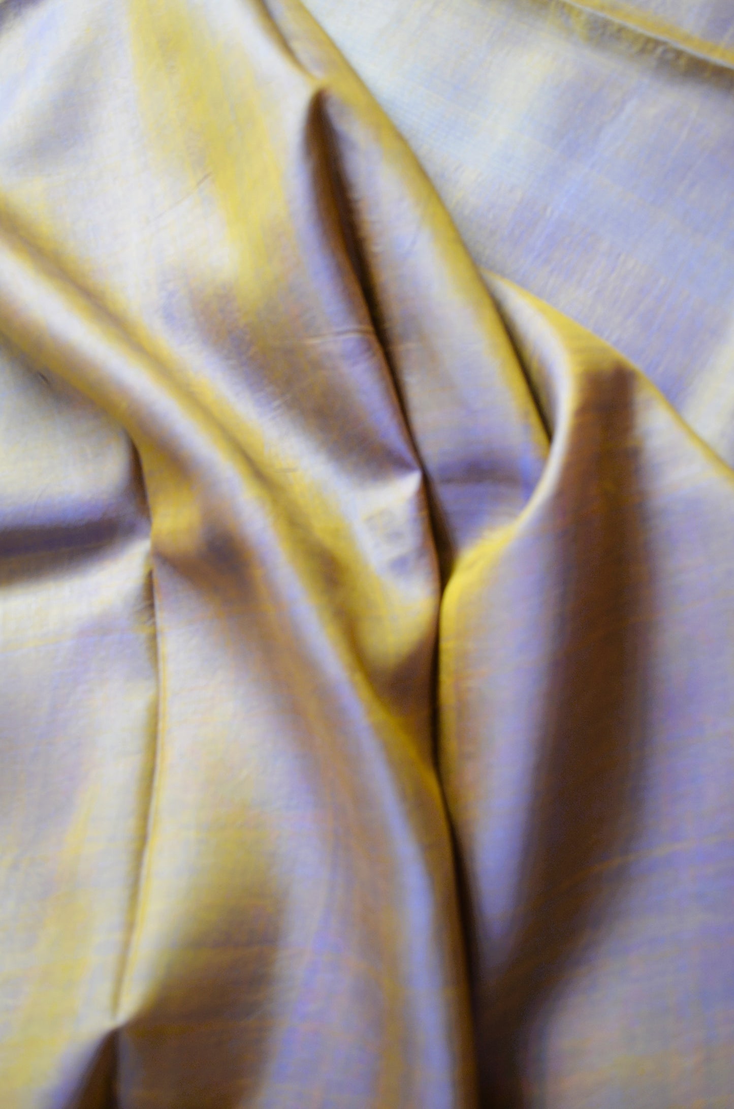 Indigo Gold Dual Tone Pure Silk Sonamukhi Handloom Saree