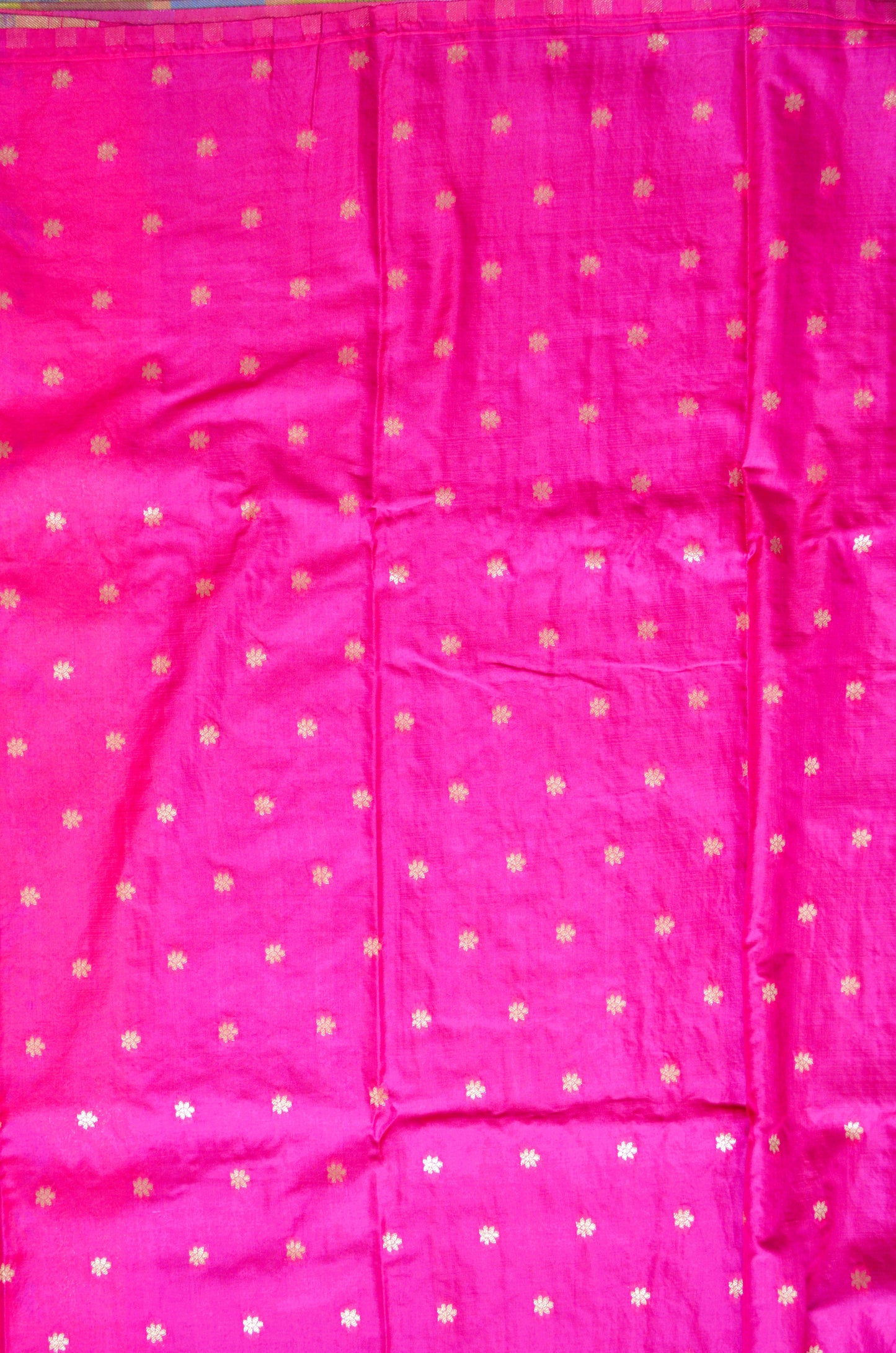 Purple Banarasi Silk Saree with Meenakari