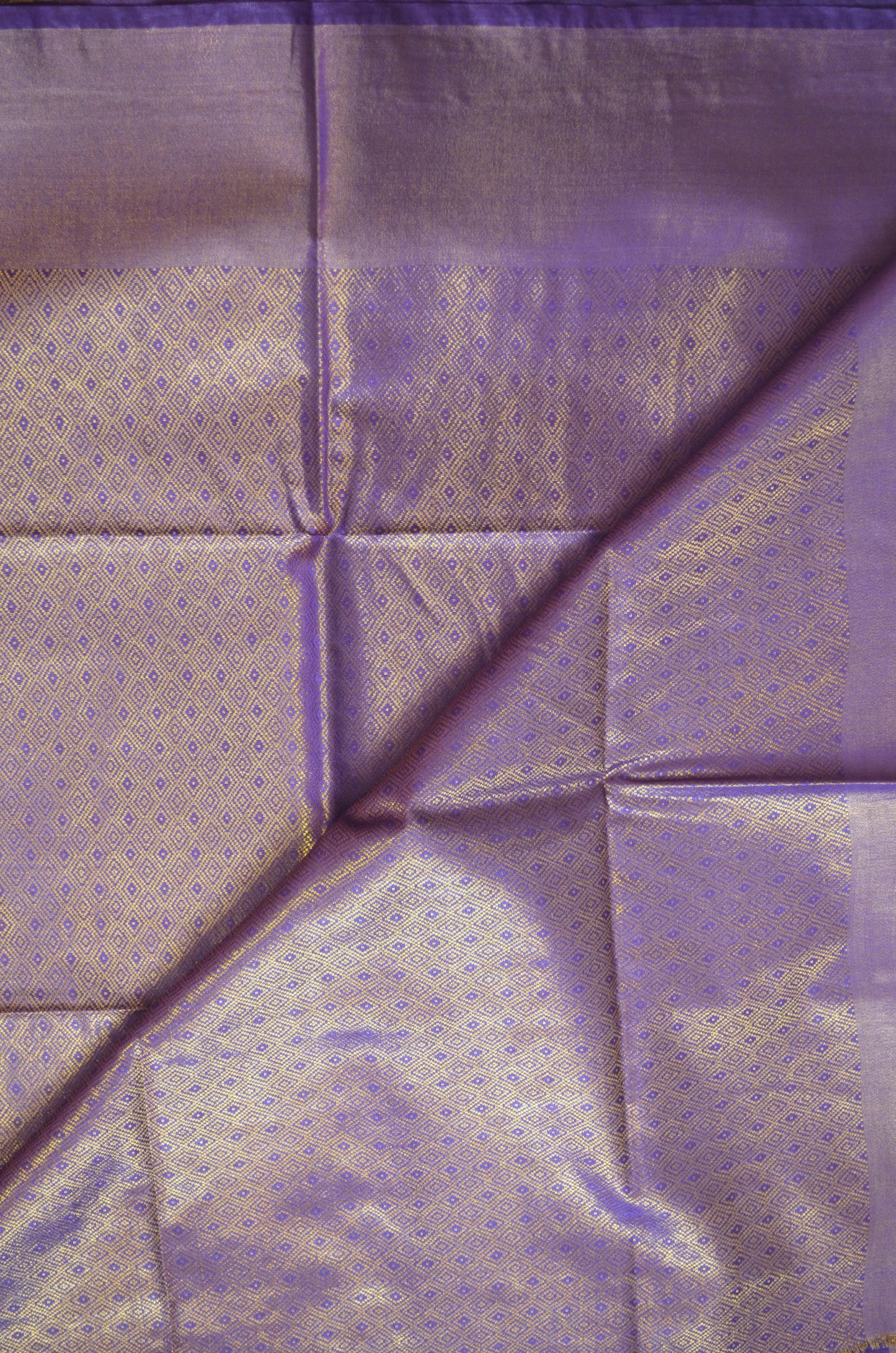 Purple Kanjeevaram Zari Vegan Silk Handloom Saree