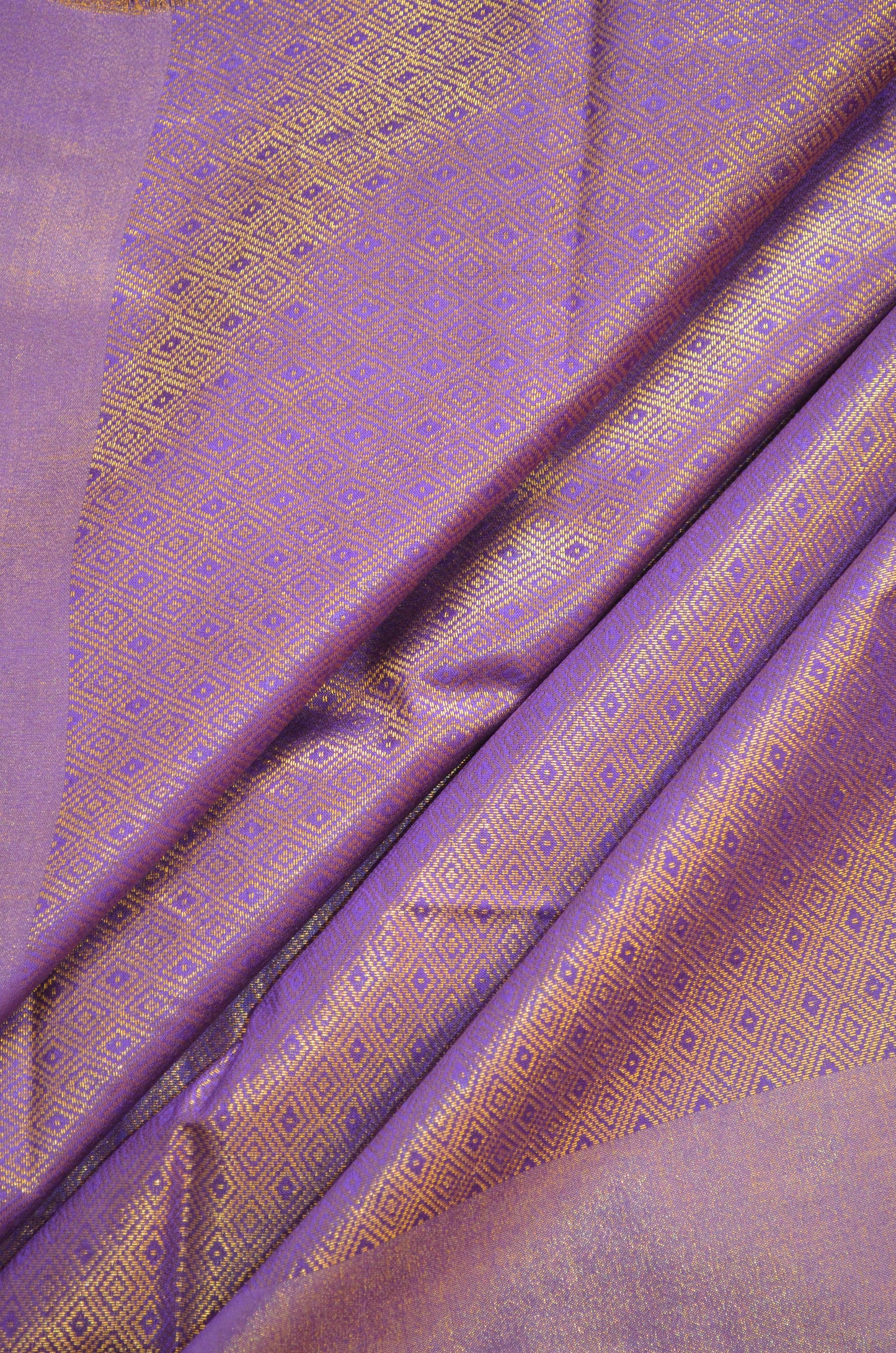 Purple Kanjeevaram Zari Vegan Silk Handloom Saree