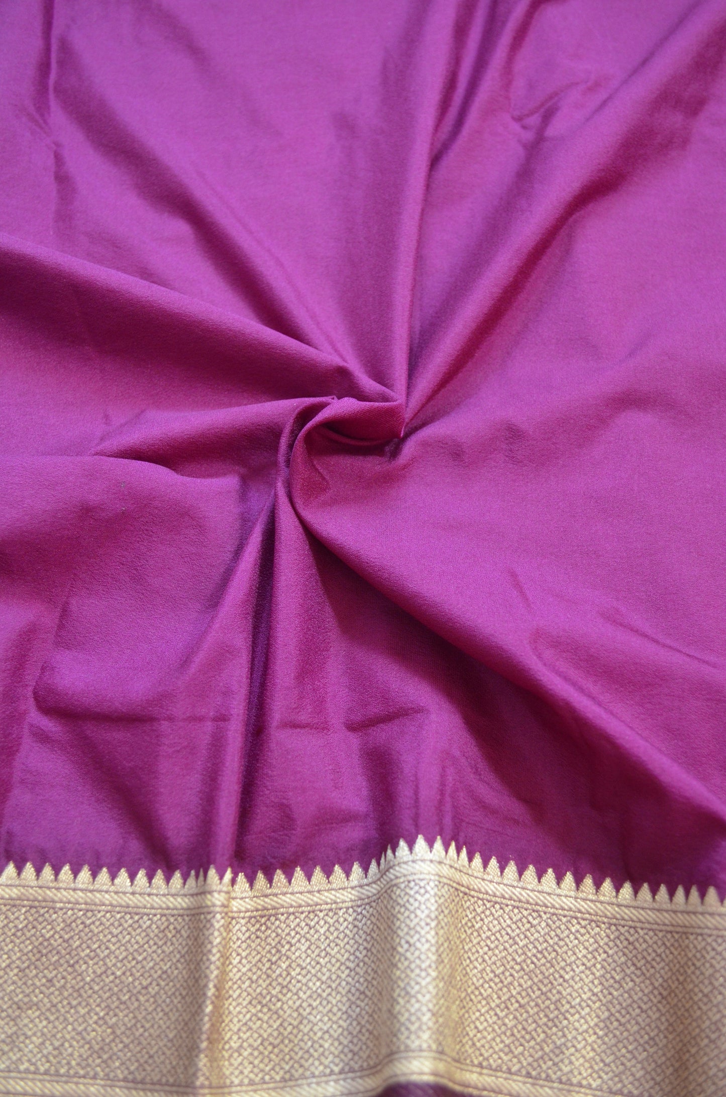 Wine Georgette Banarasi Silk Saree