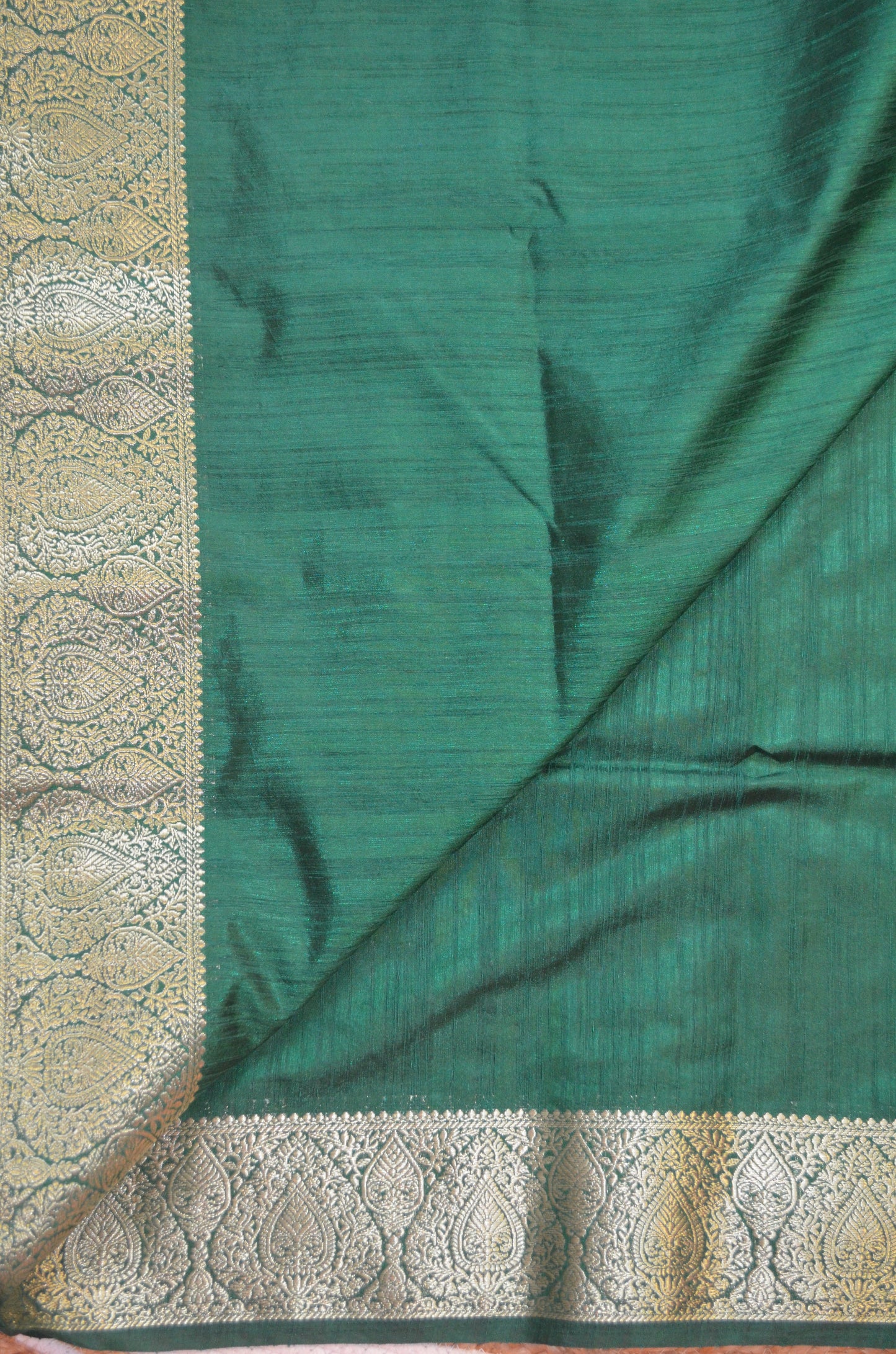 Bottle Green Contemporary Silk Saree