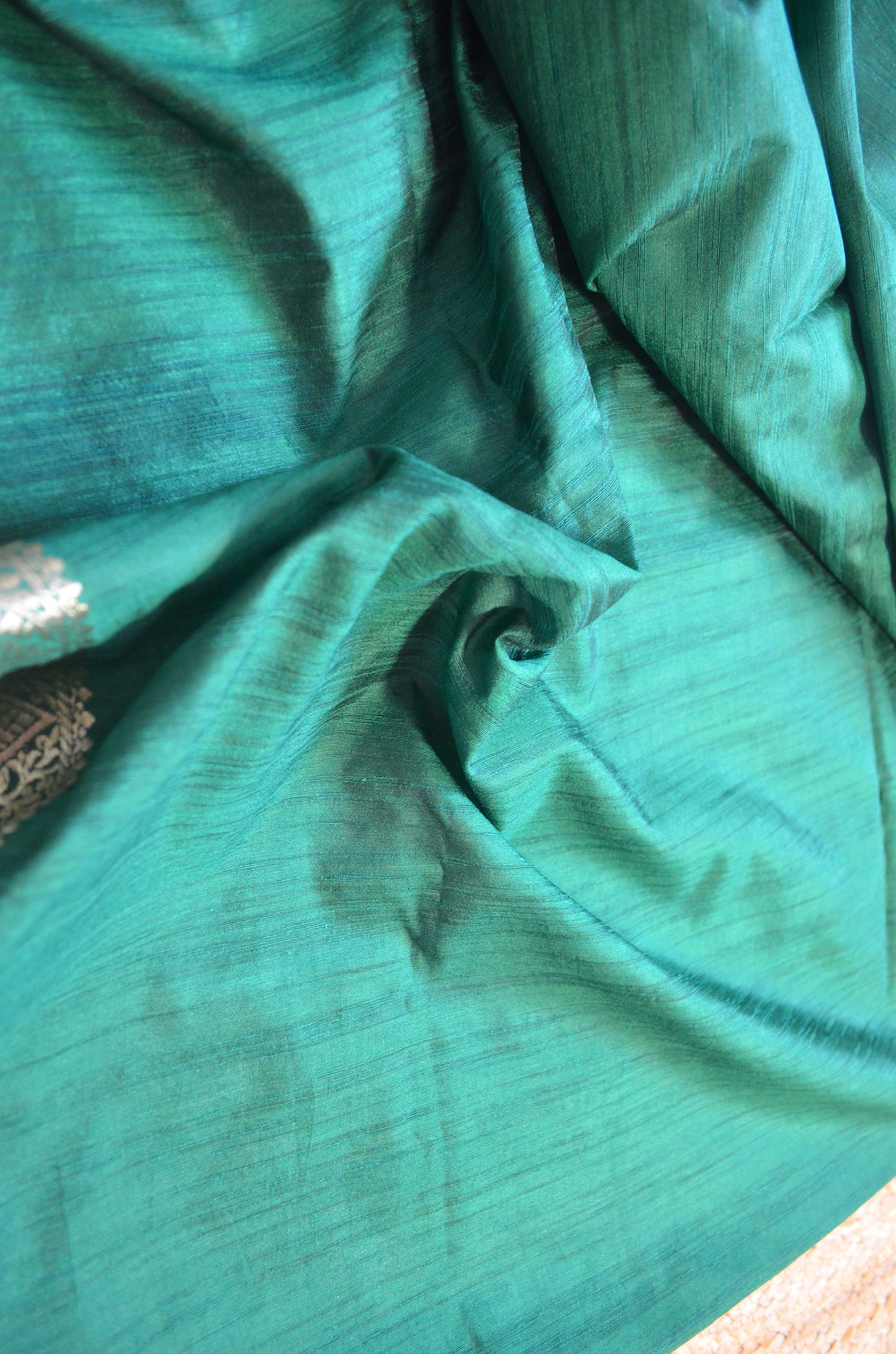 Bottle Green Contemporary Silk Saree