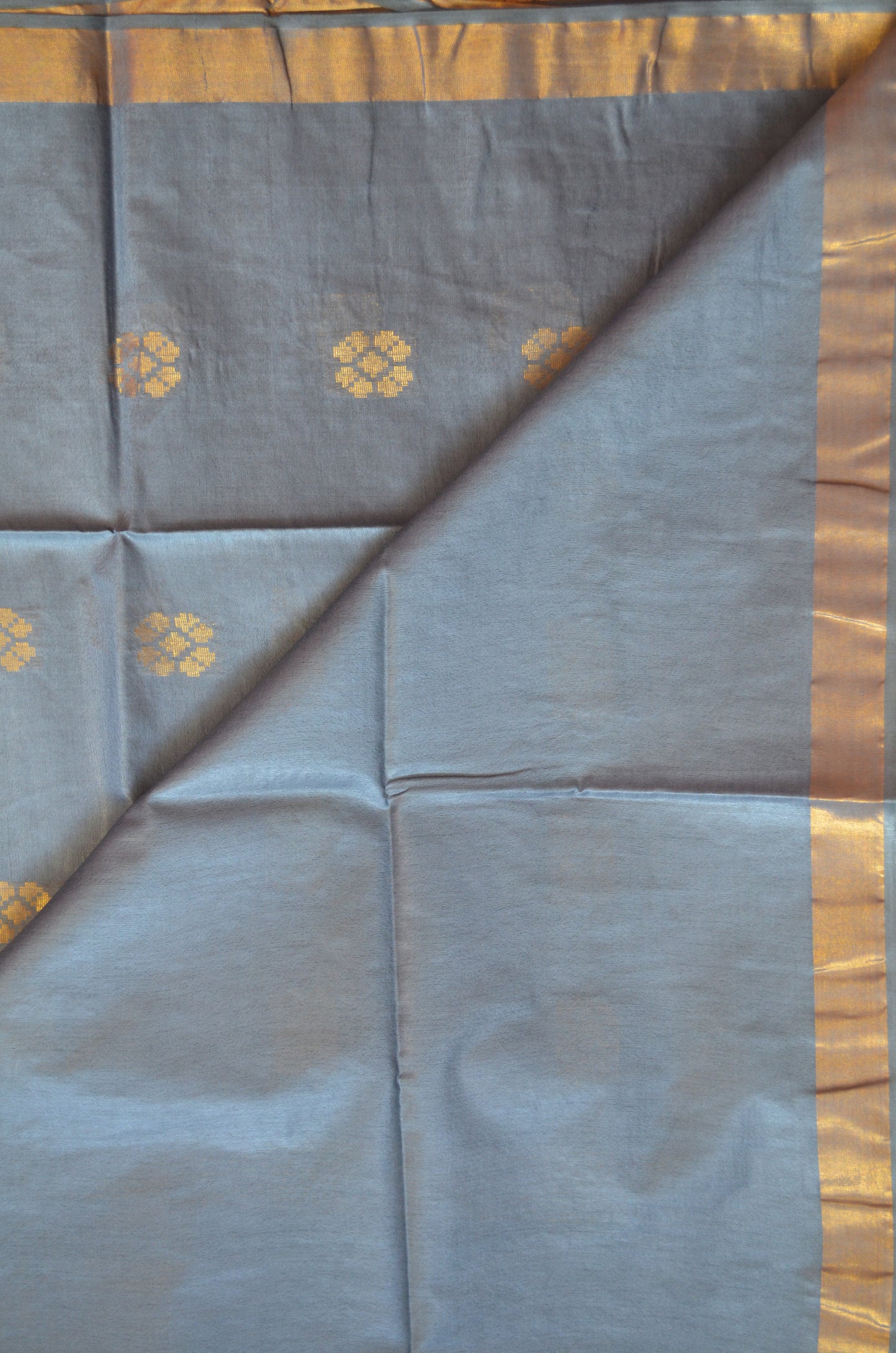 Bollywood Beauties - Steel Grey, Soft Vegan Silk Saree