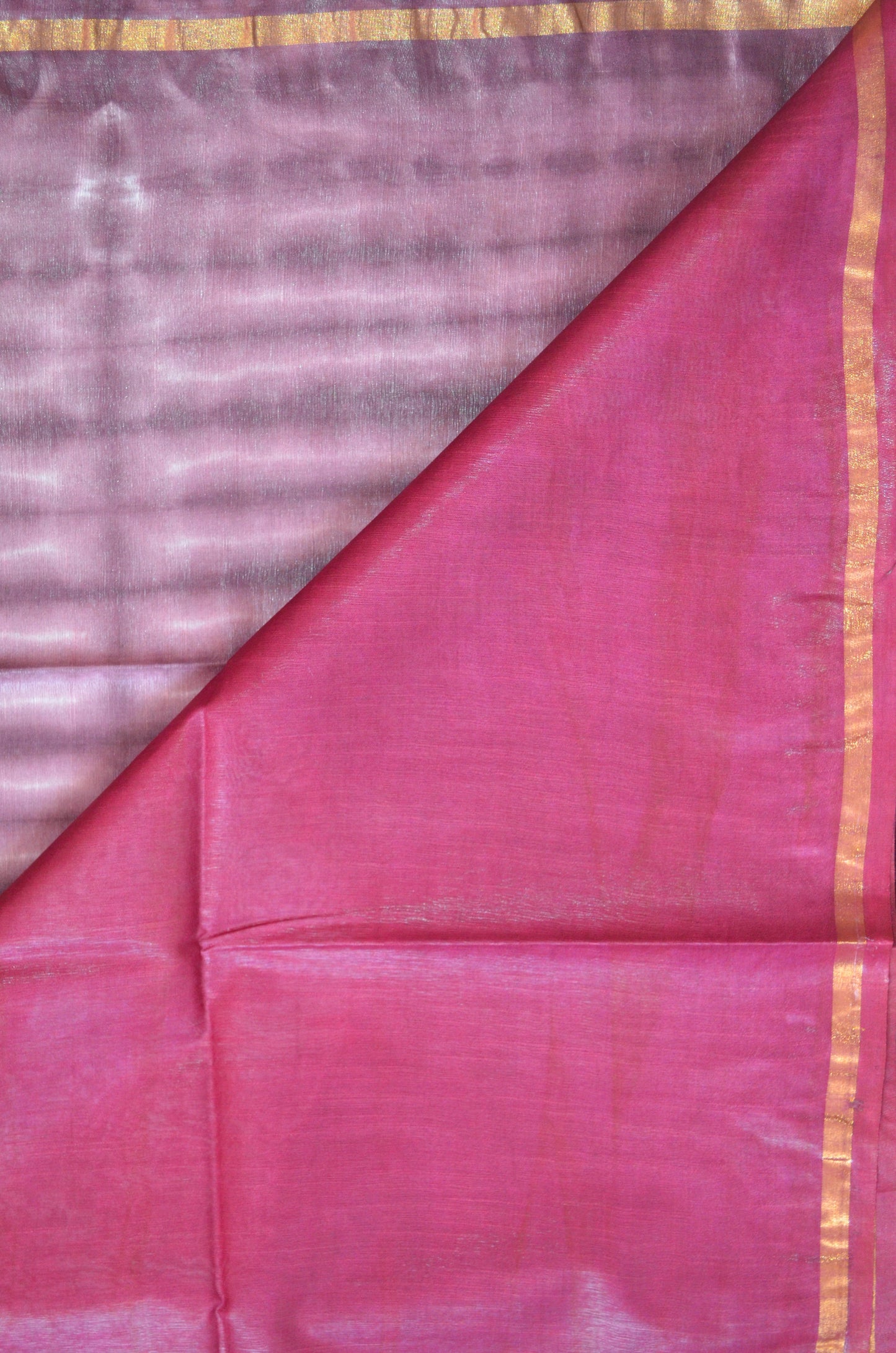 Wine Magenta Shibori Vegan Silk Handloom Saree