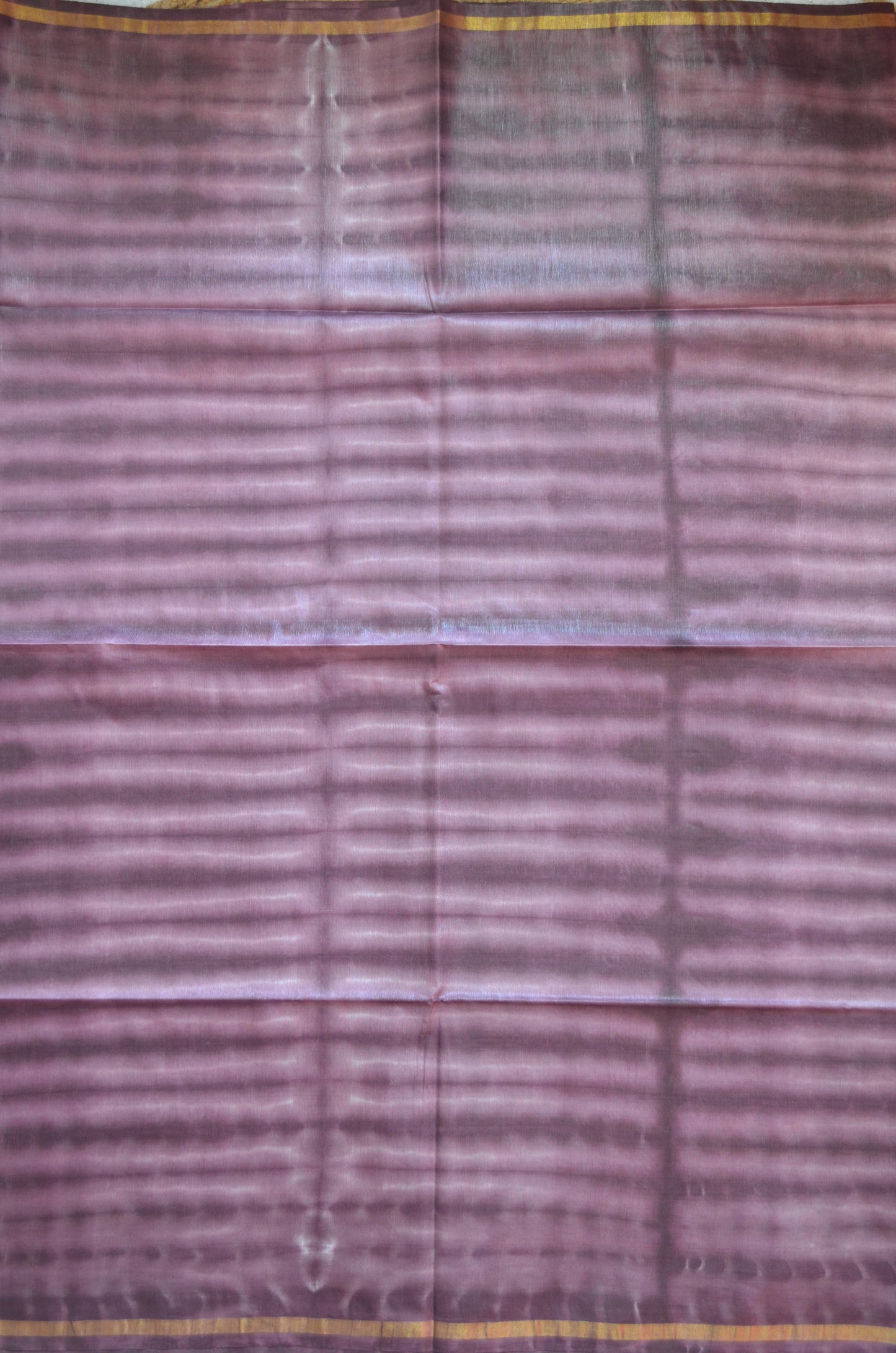 Wine Magenta Shibori Vegan Silk Handloom Saree