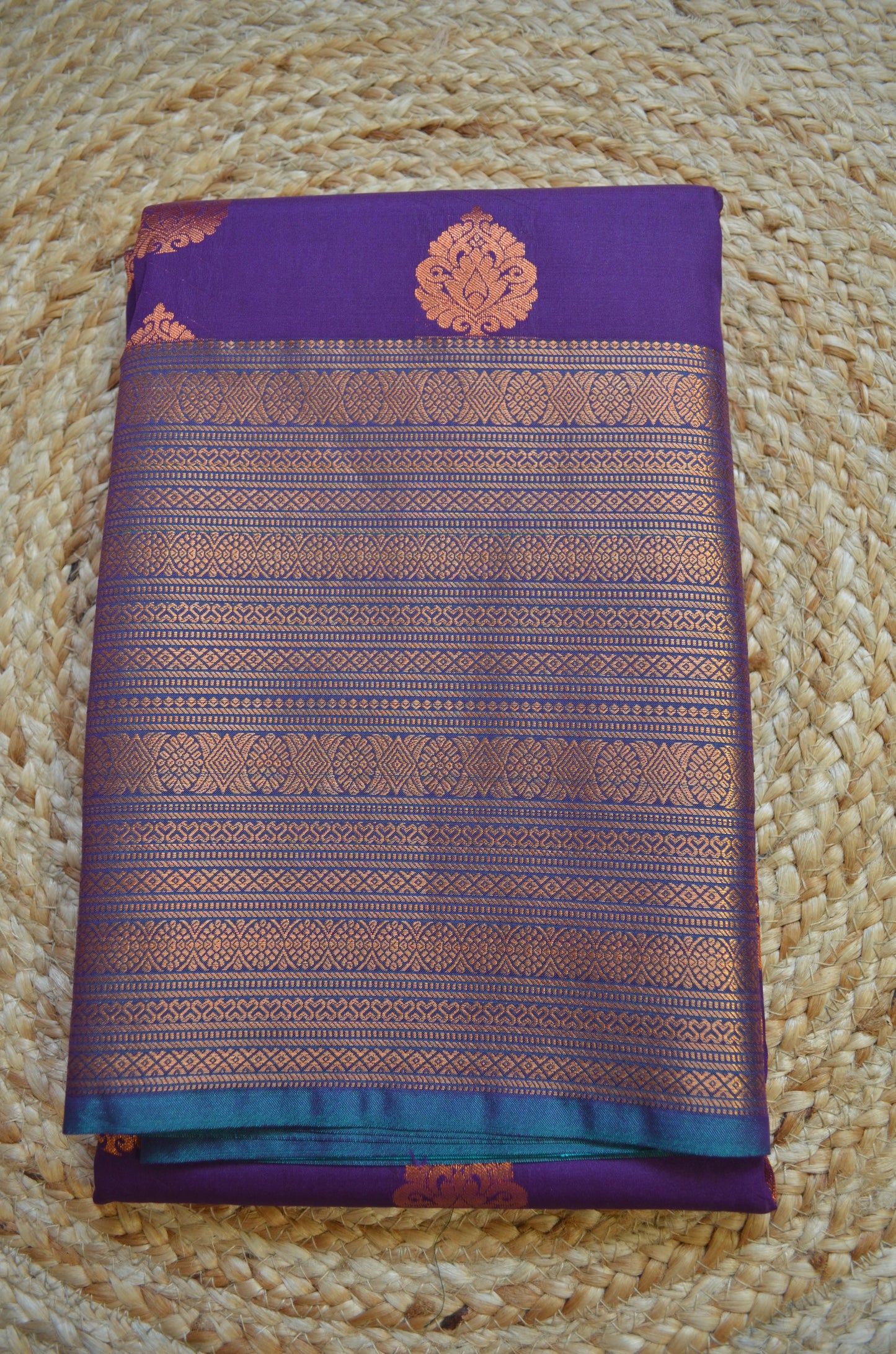 Purple Kanjivaram Silk Saree