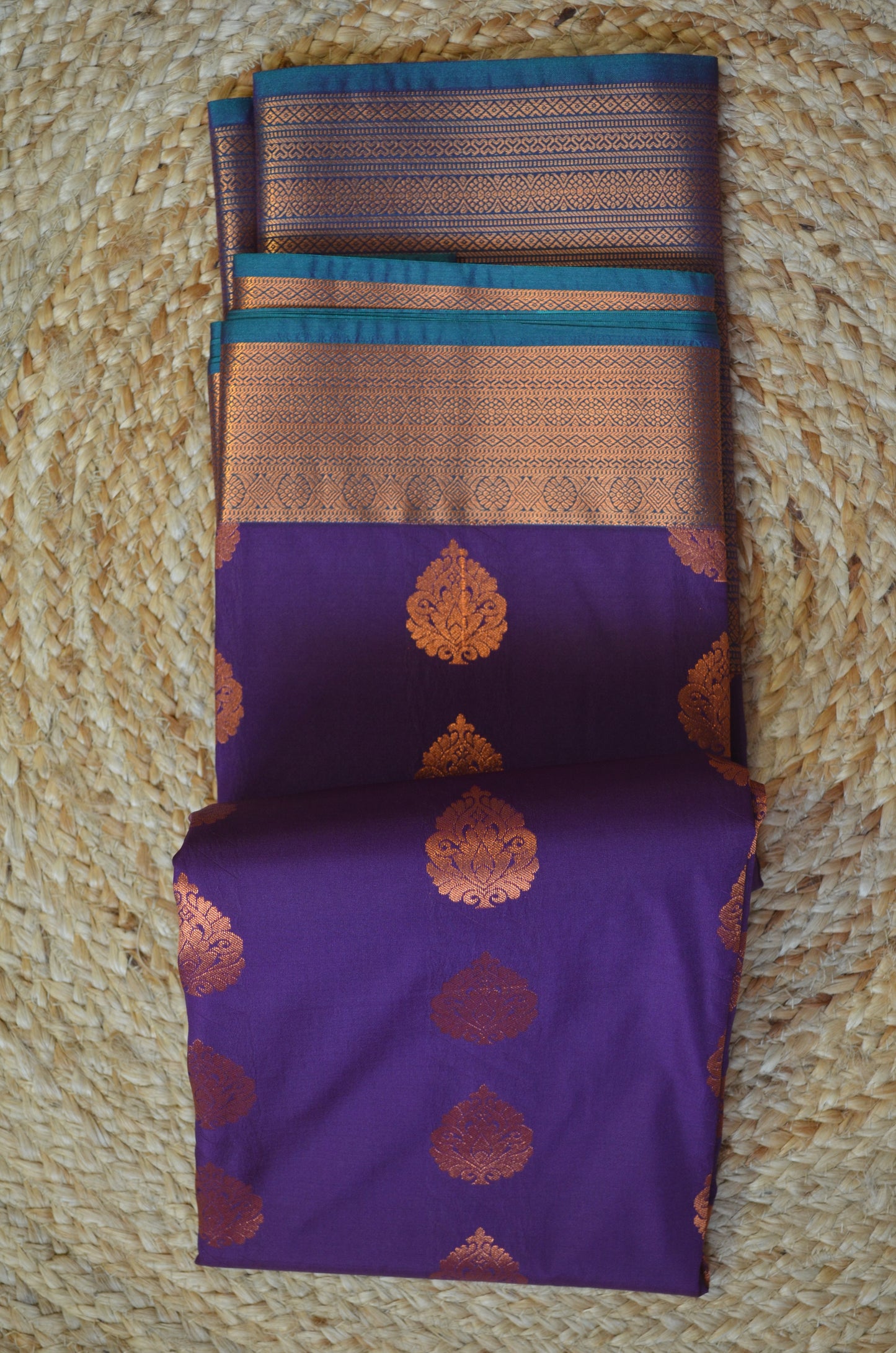 Purple Kanjivaram Silk Saree
